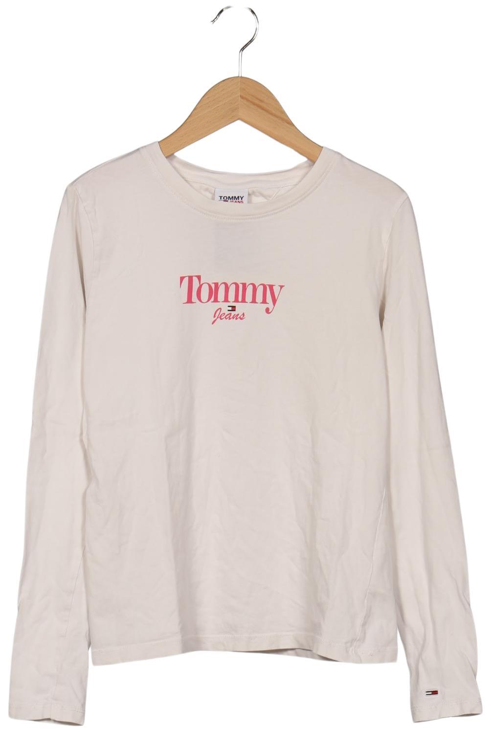 

Tommy Jeans Damen Langarmshirt, cremeweiß, Gr. 36
