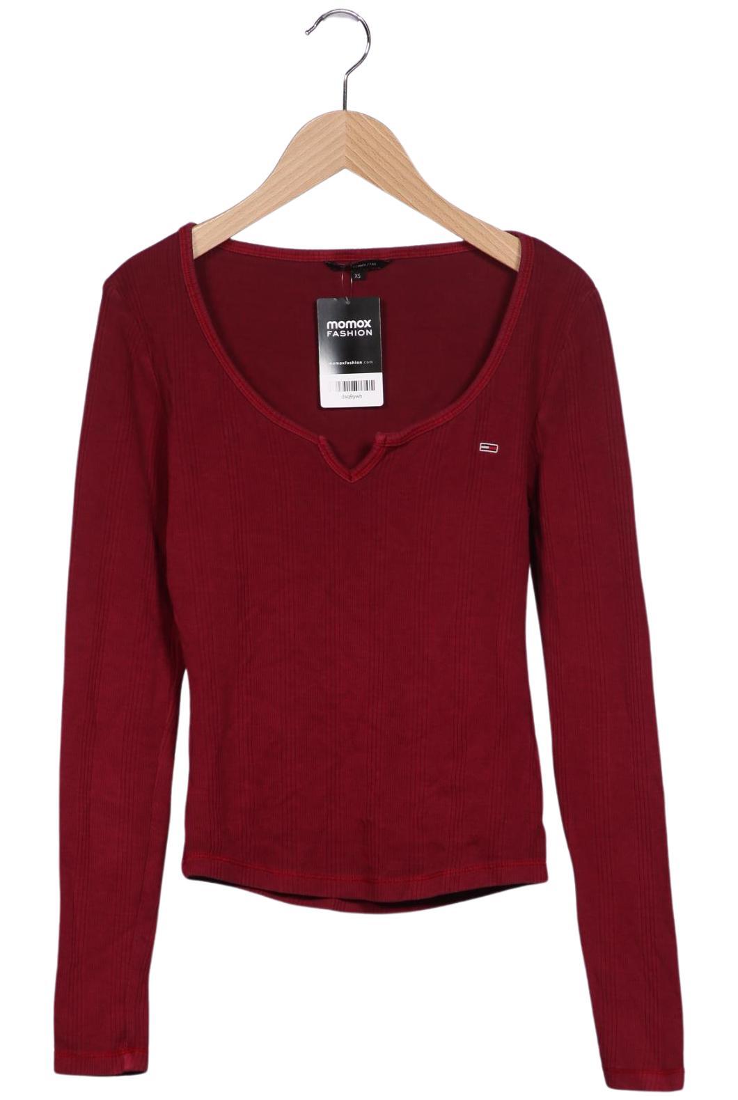 

Tommy Jeans Damen Langarmshirt, bordeaux, Gr. 34