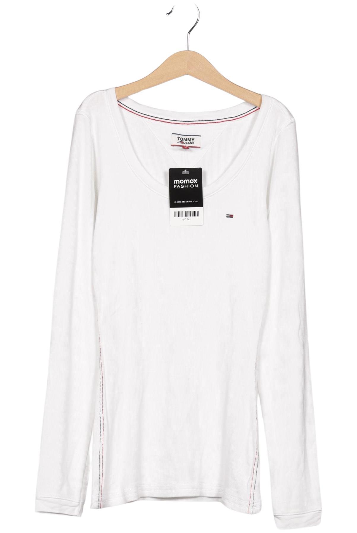 

Tommy Jeans Damen Langarmshirt, weiß, Gr. 36