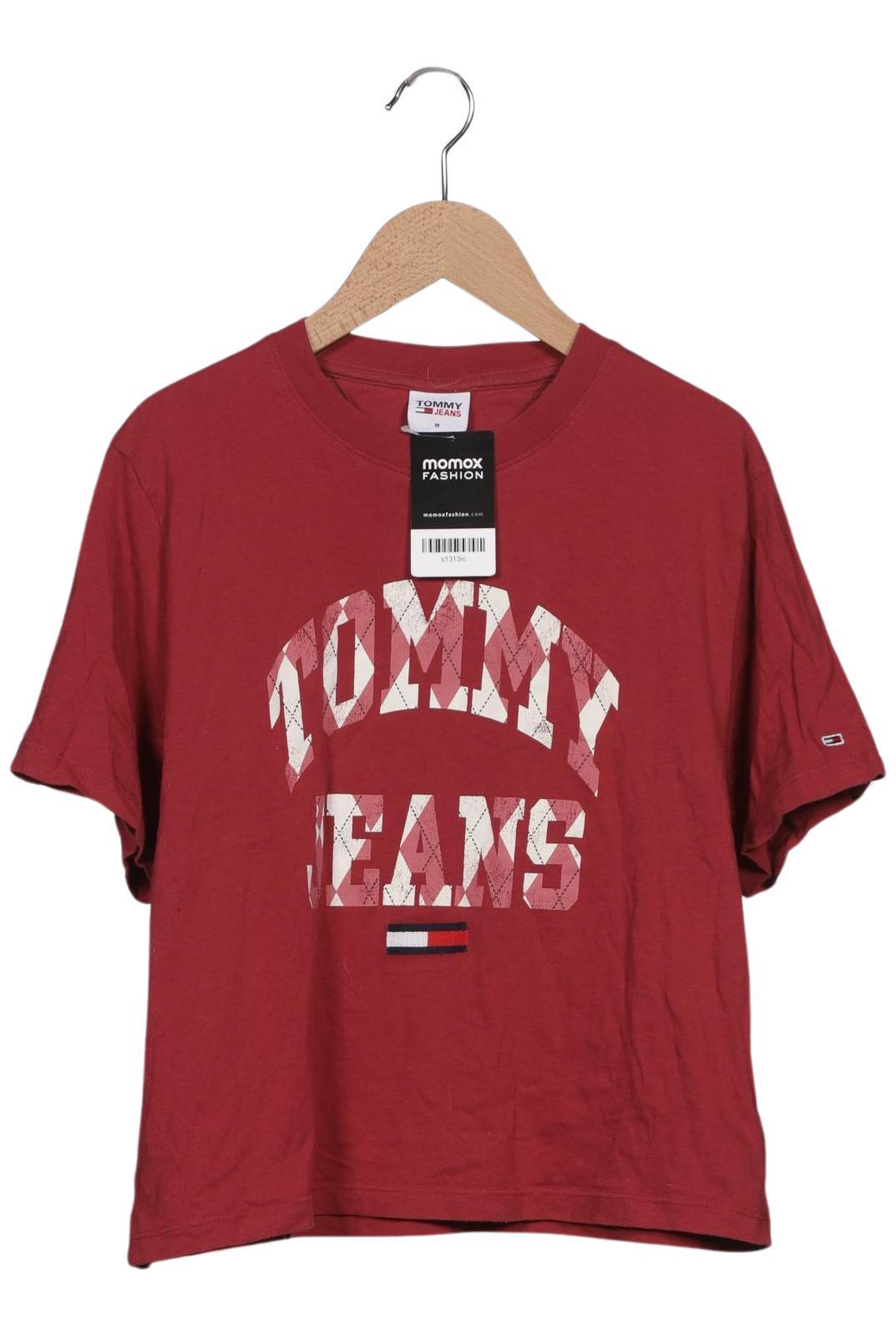 

Tommy Jeans Damen T-Shirt, bordeaux, Gr. 38