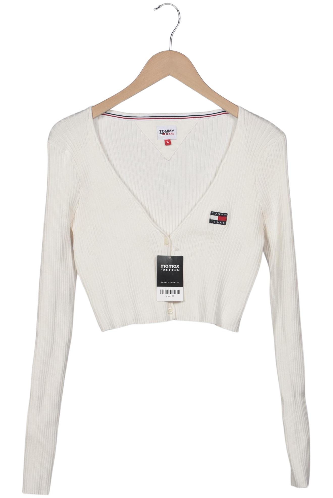 

Tommy Jeans Damen Strickjacke, cremeweiß, Gr. 44