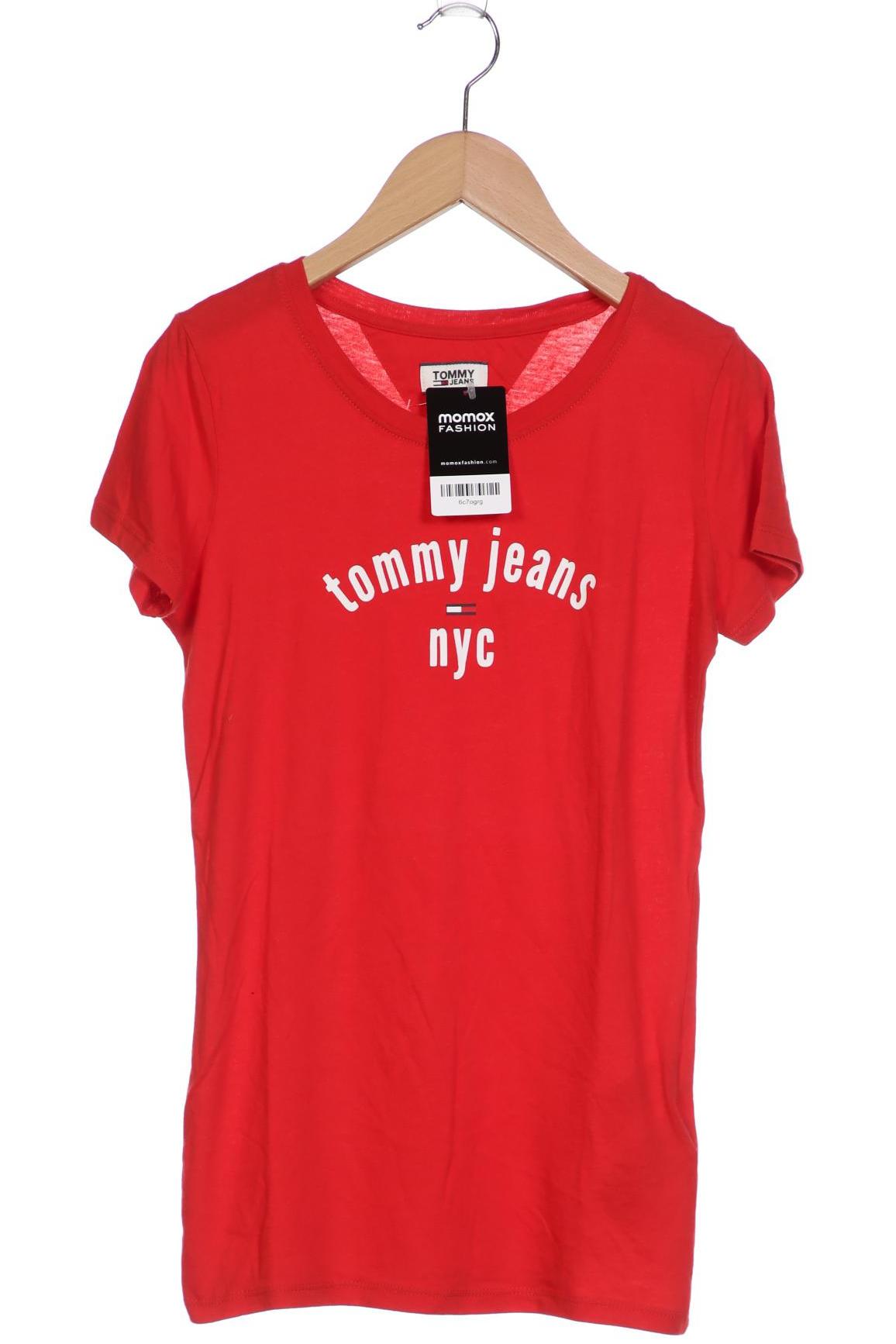 

Tommy Jeans Damen T-Shirt, rot, Gr. 36