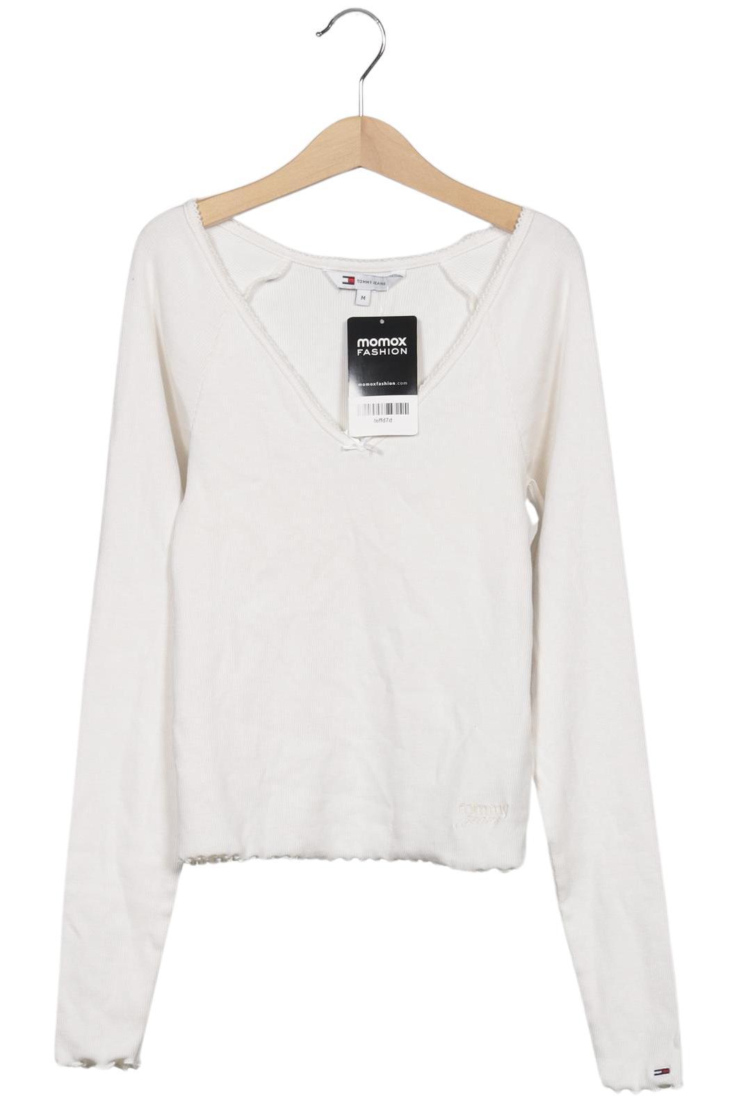 

Tommy Jeans Damen Langarmshirt, weiß, Gr. 38