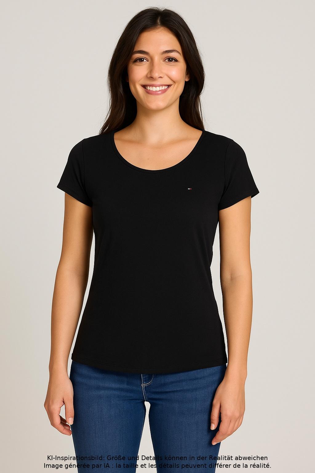 

Tommy Jeans Damen T-Shirt, schwarz, Gr. 36