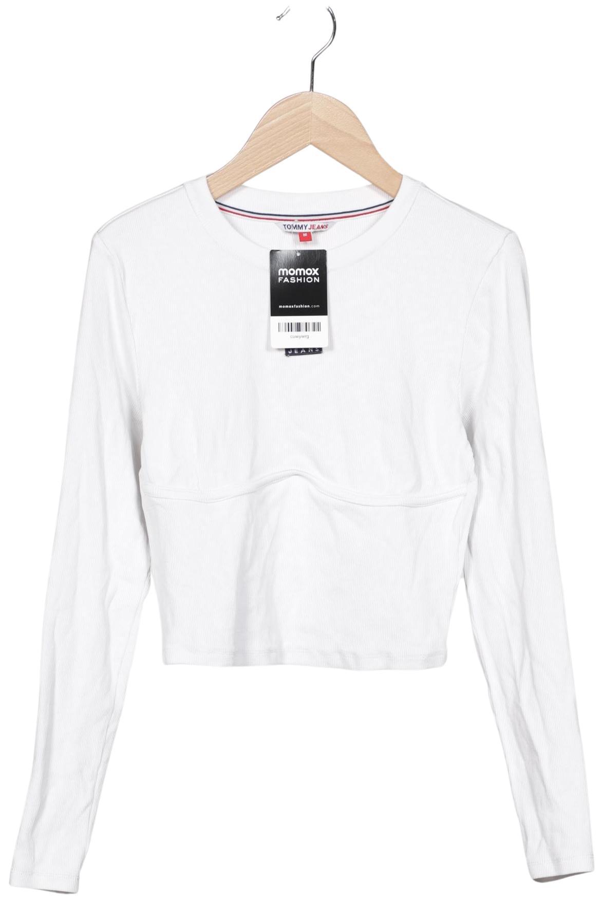 

Tommy Jeans Damen Langarmshirt, weiß, Gr. 38