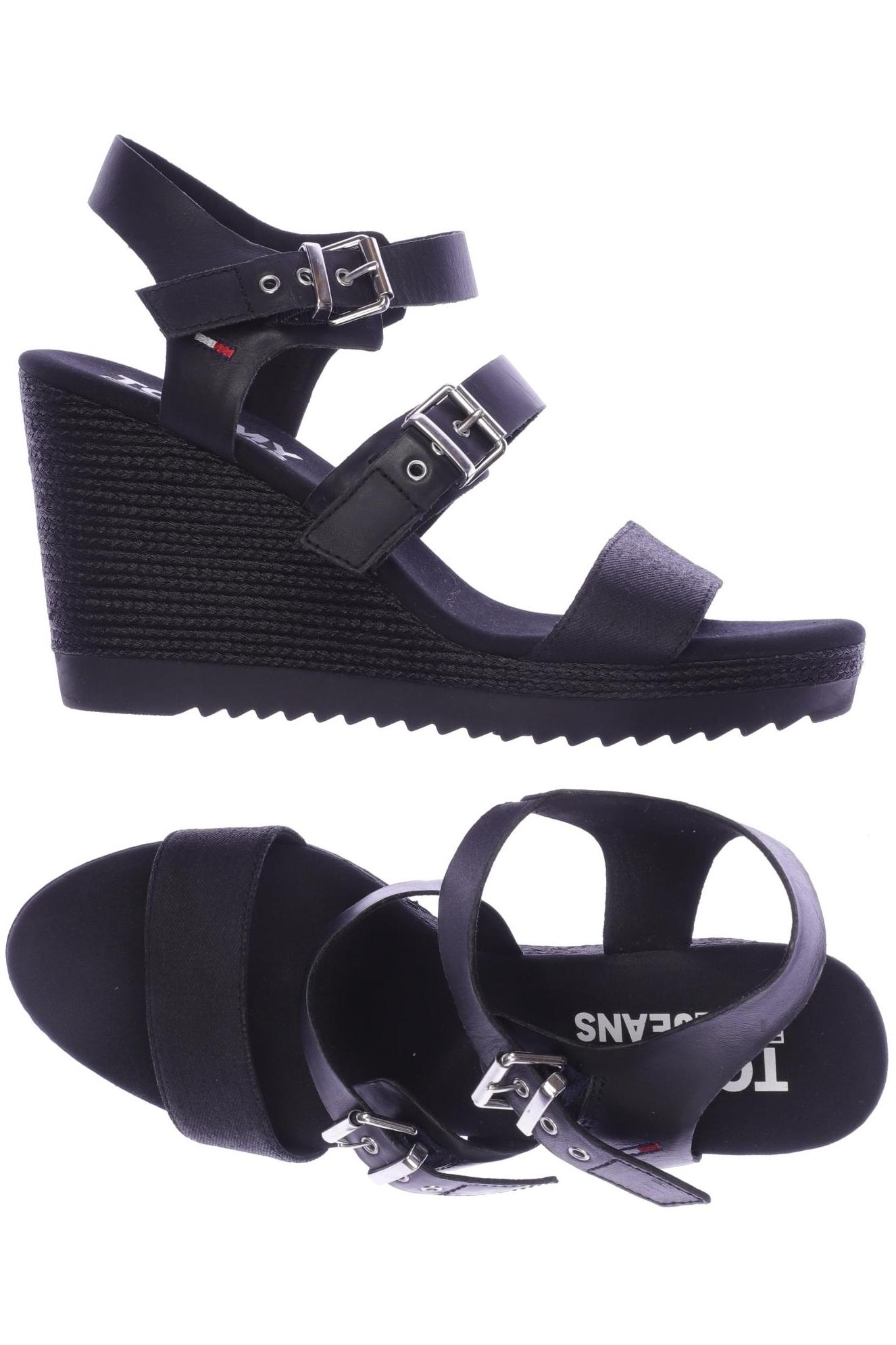 

Tommy Jeans Damen Sandale, schwarz, Gr. 41
