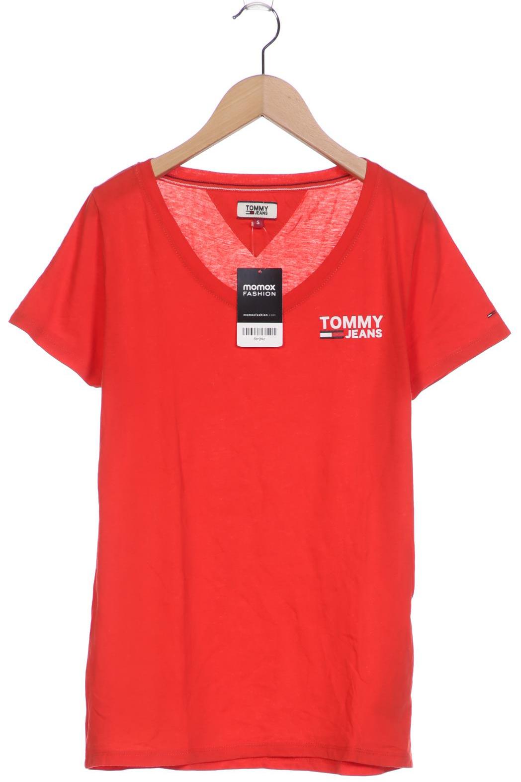 

Tommy Jeans Damen T-Shirt, rot, Gr. 36