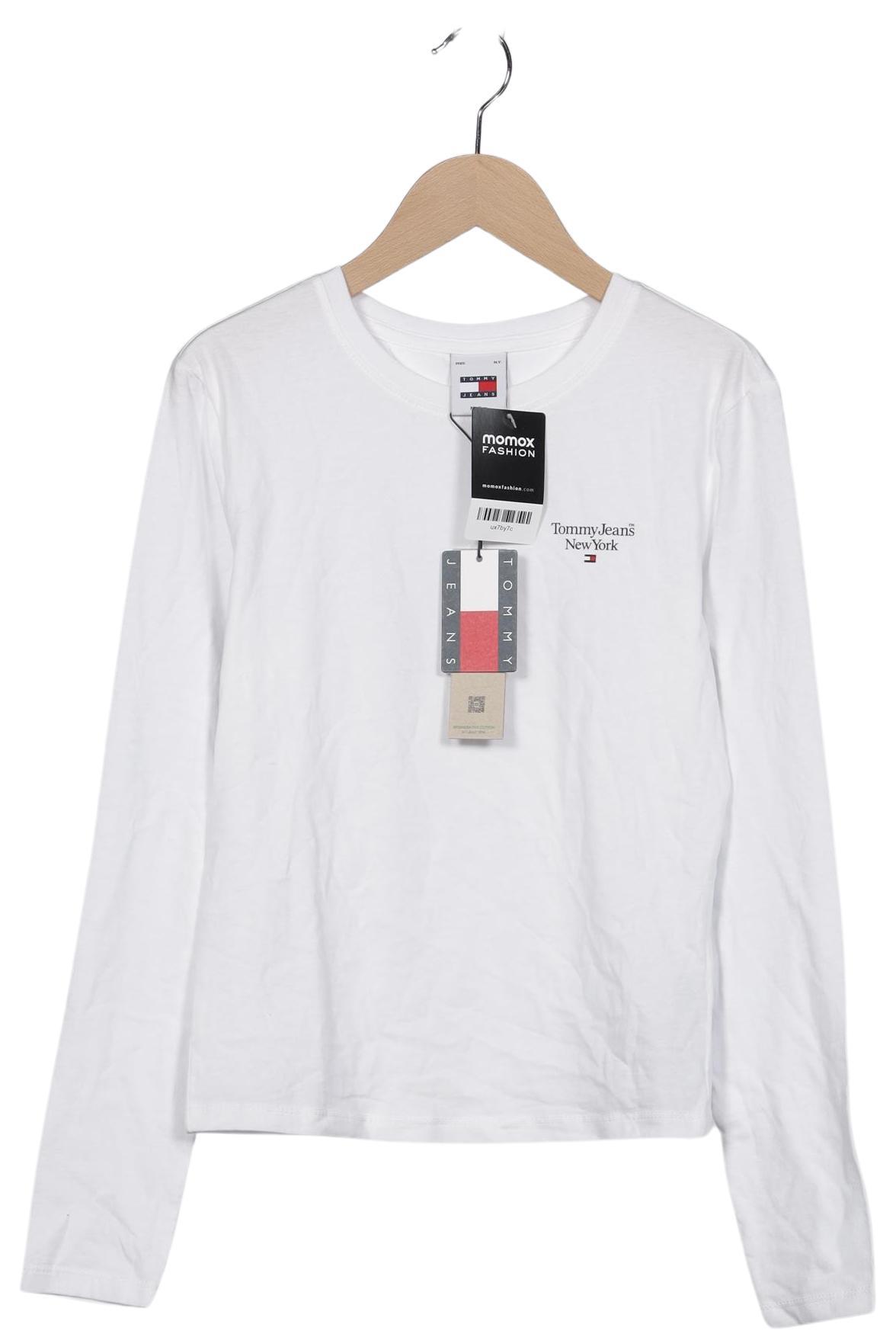 

Tommy Jeans Damen Langarmshirt, weiß, Gr. 38