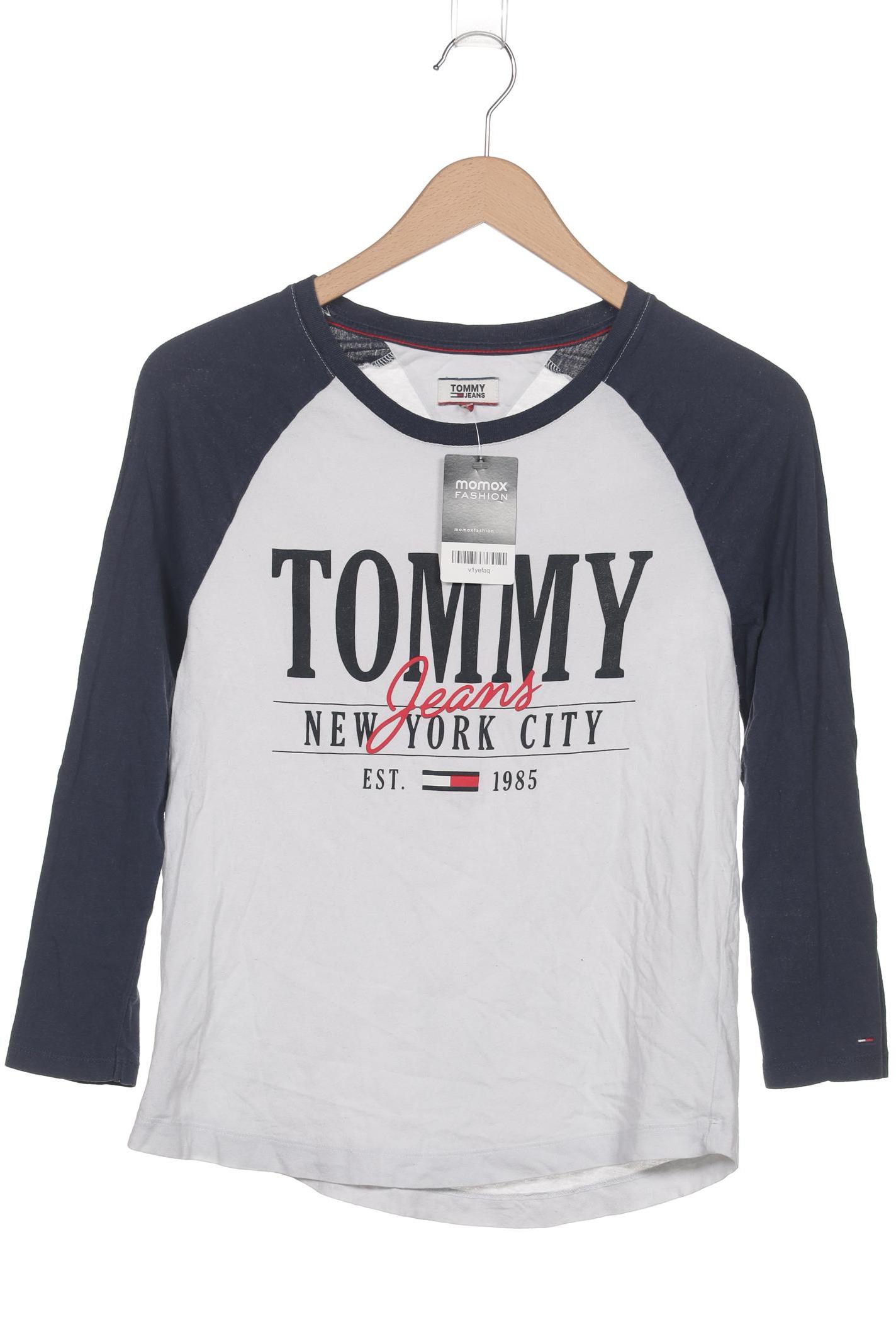 

Tommy Jeans Damen Langarmshirt, weiß, Gr. 36