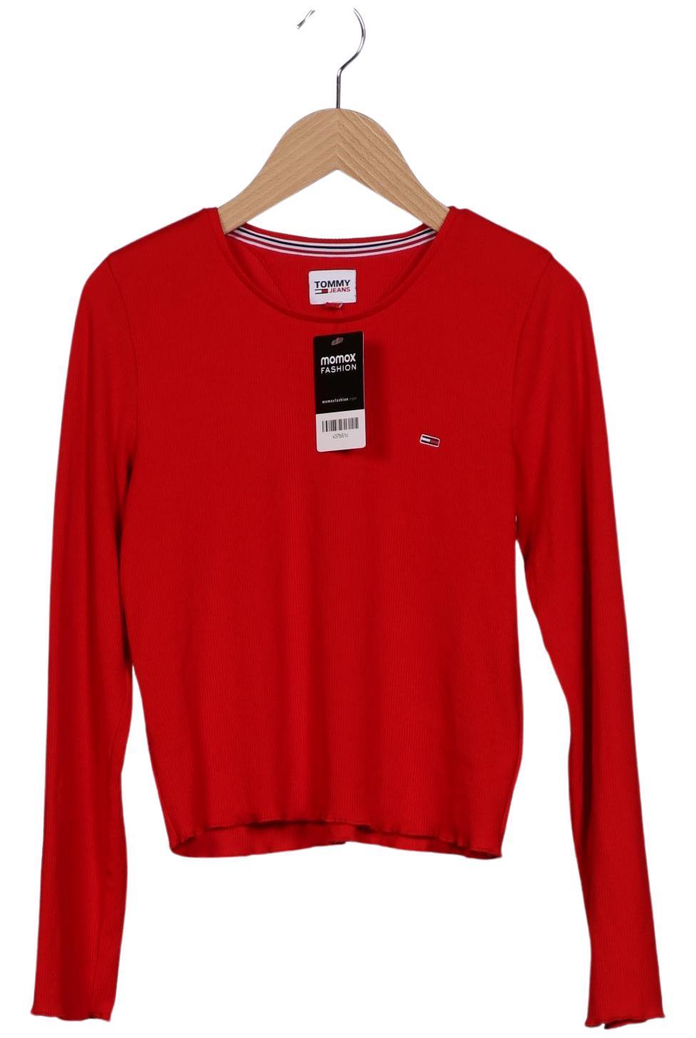 

Tommy Jeans Damen Langarmshirt, rot, Gr. 34