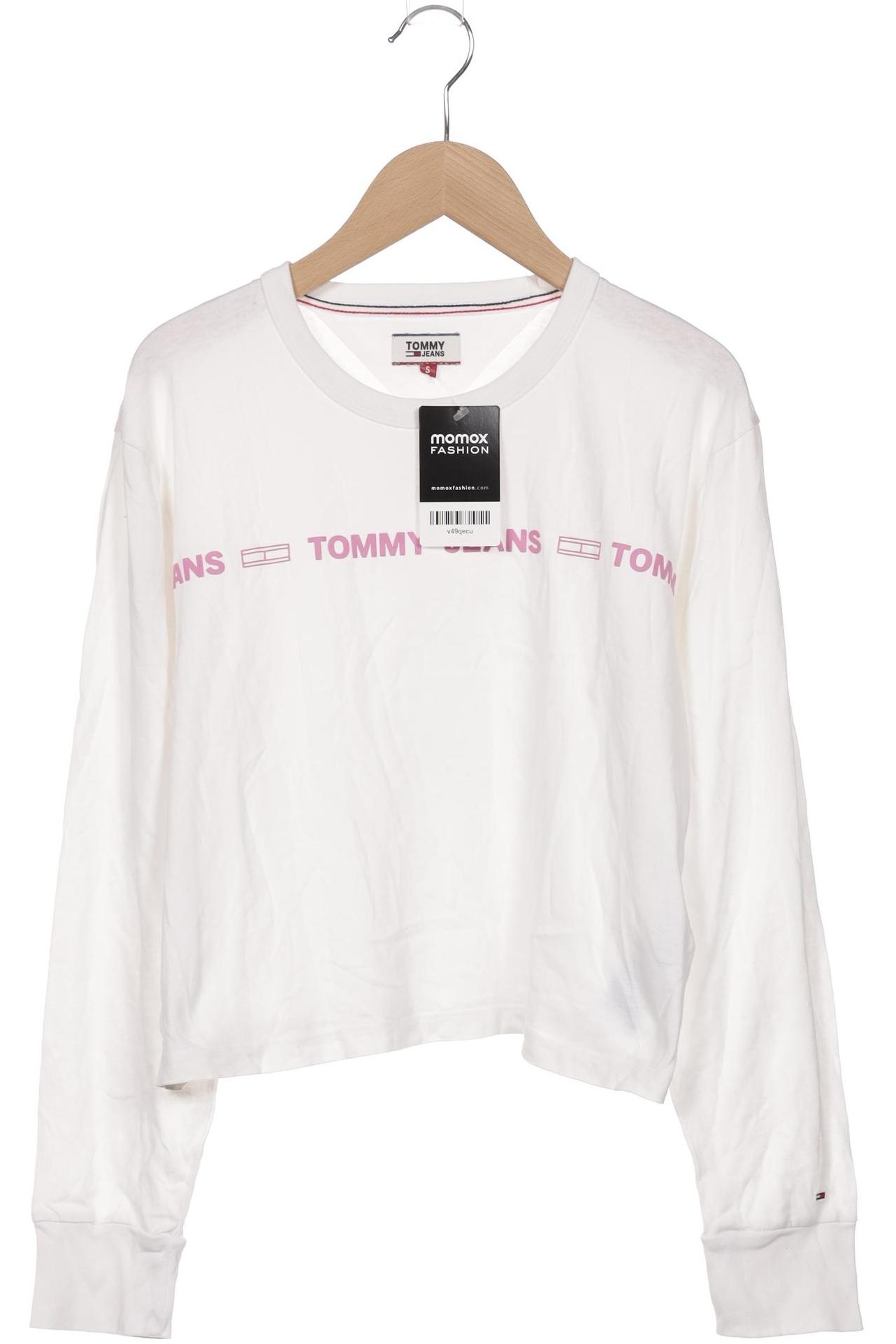 

Tommy Jeans Damen Langarmshirt, weiß, Gr. 36