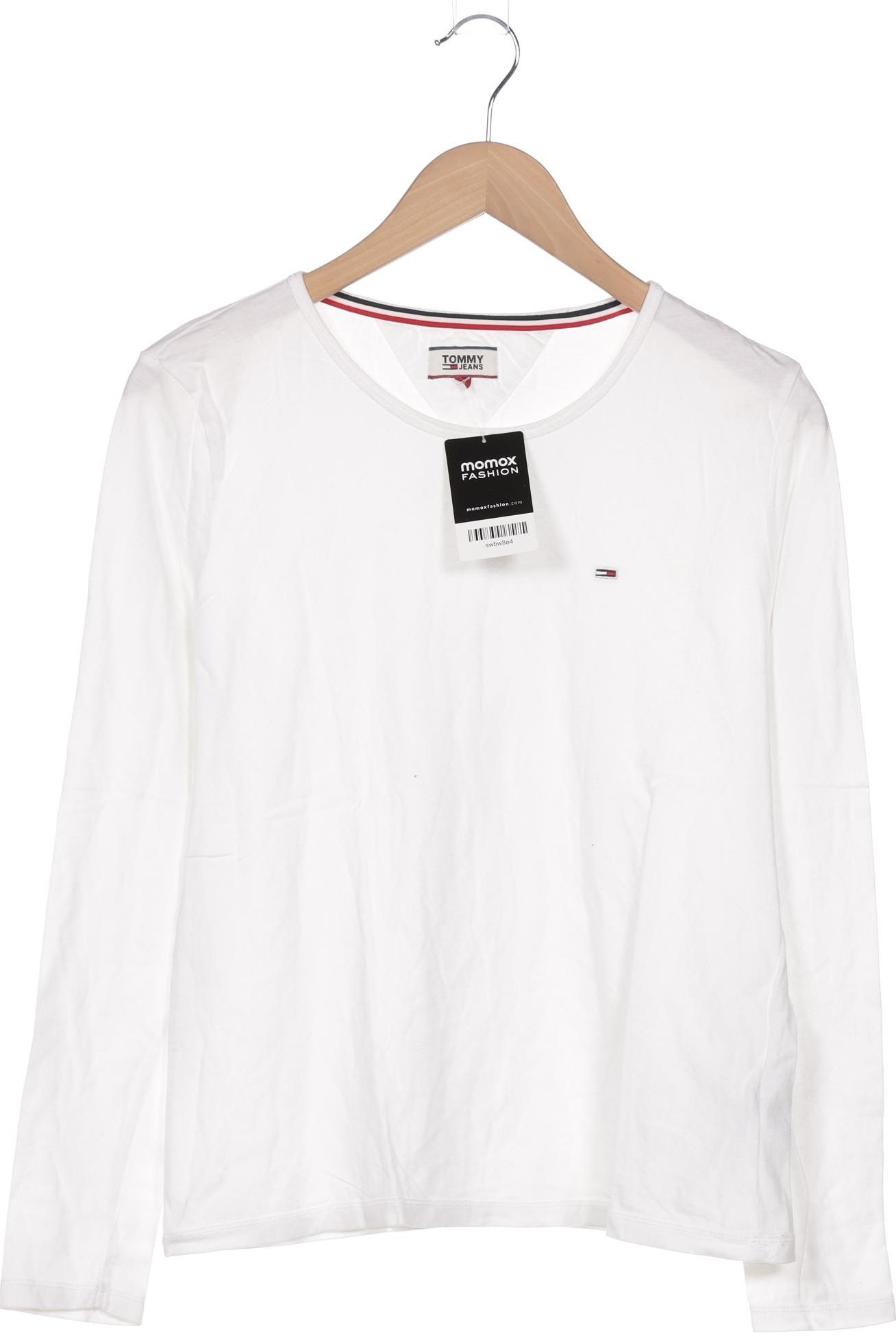 

Tommy Jeans Damen Langarmshirt, weiß, Gr. 38