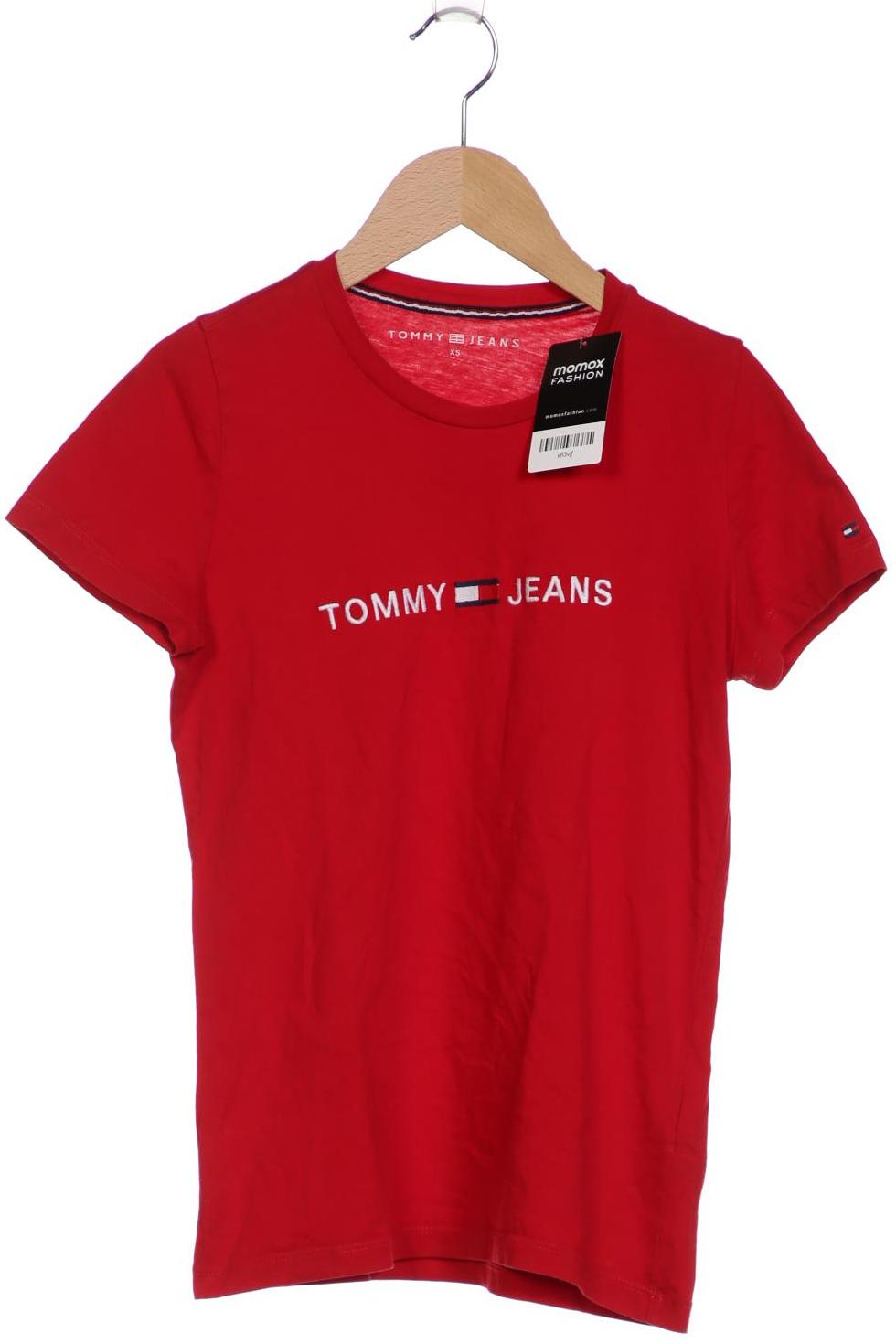 

Tommy Jeans Damen T-Shirt, rot, Gr. 34