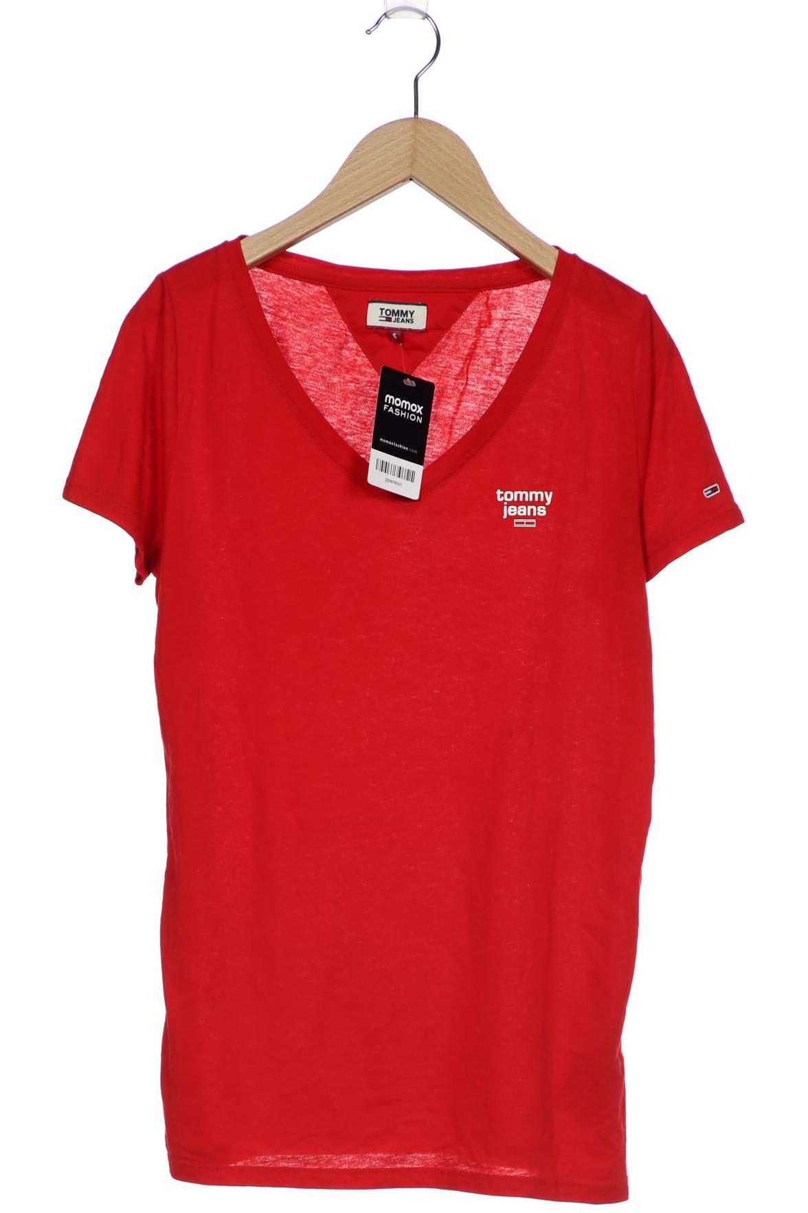 

Tommy Jeans Damen T-Shirt, rot, Gr. 36