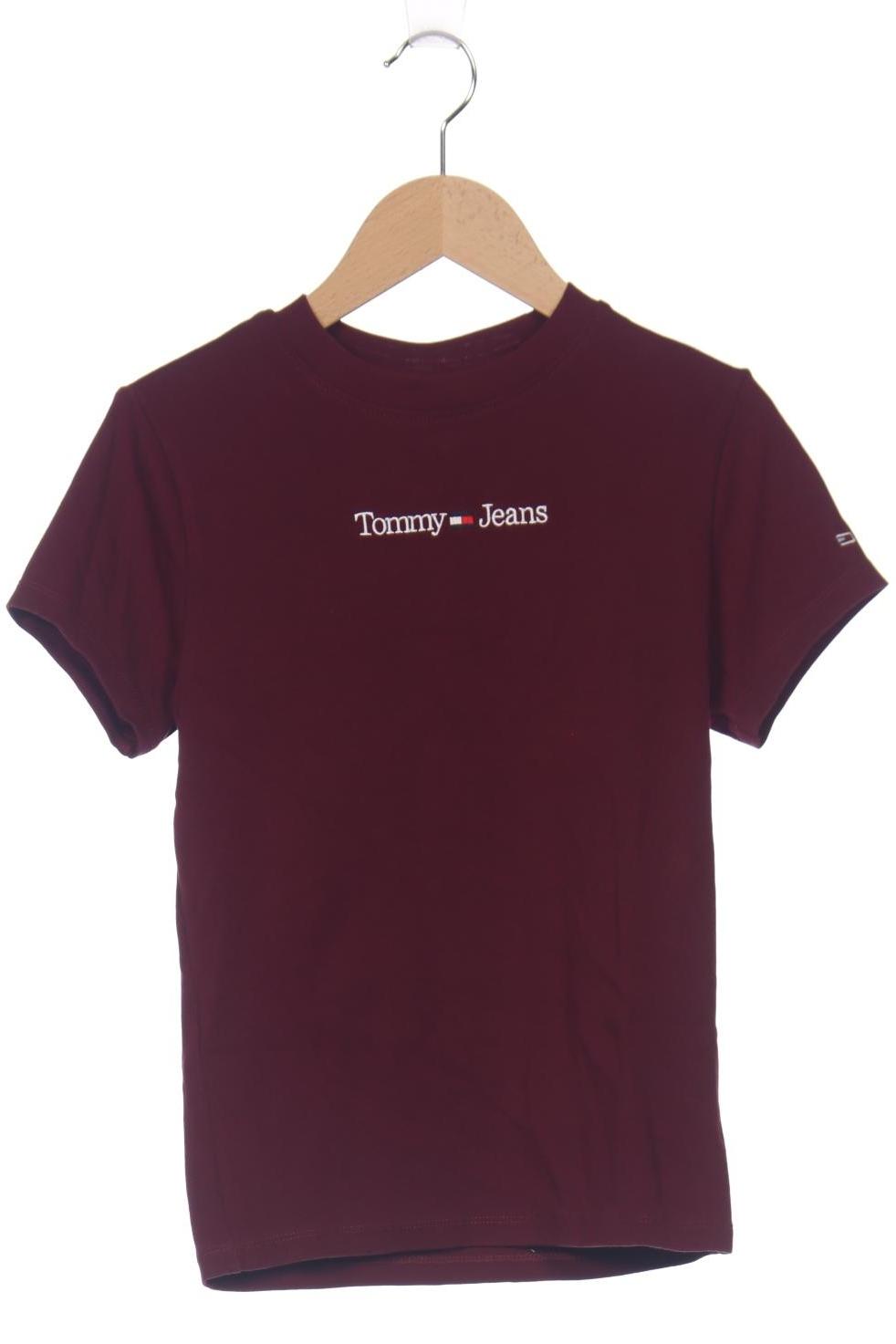 

Tommy Jeans Damen T-Shirt, bordeaux, Gr. 34