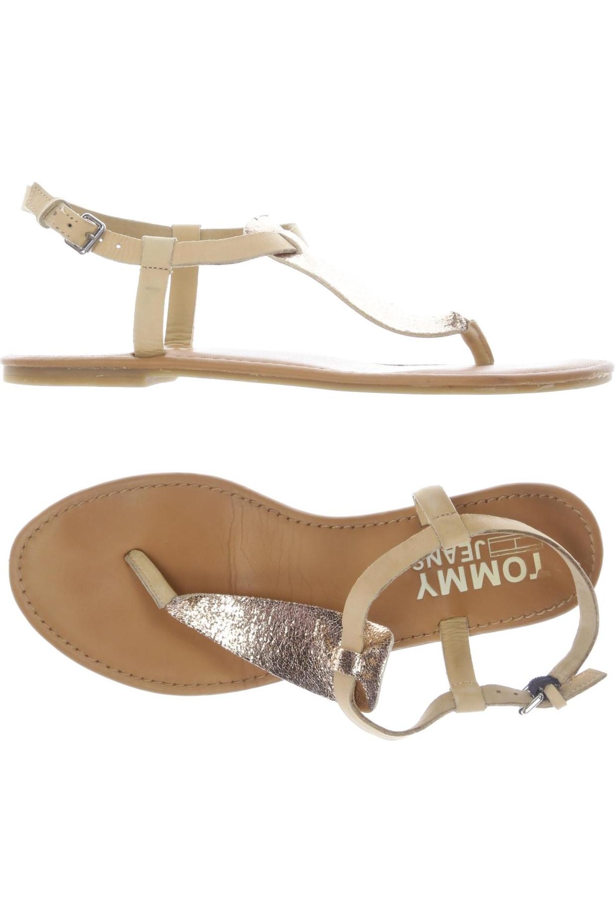 

Tommy Jeans Damen Sandale, gold, Gr. 39