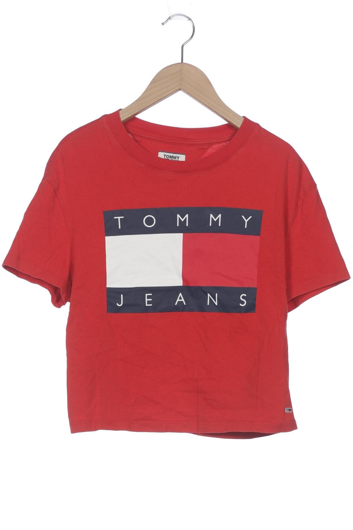 

Tommy Jeans Damen T-Shirt, rot, Gr. 36