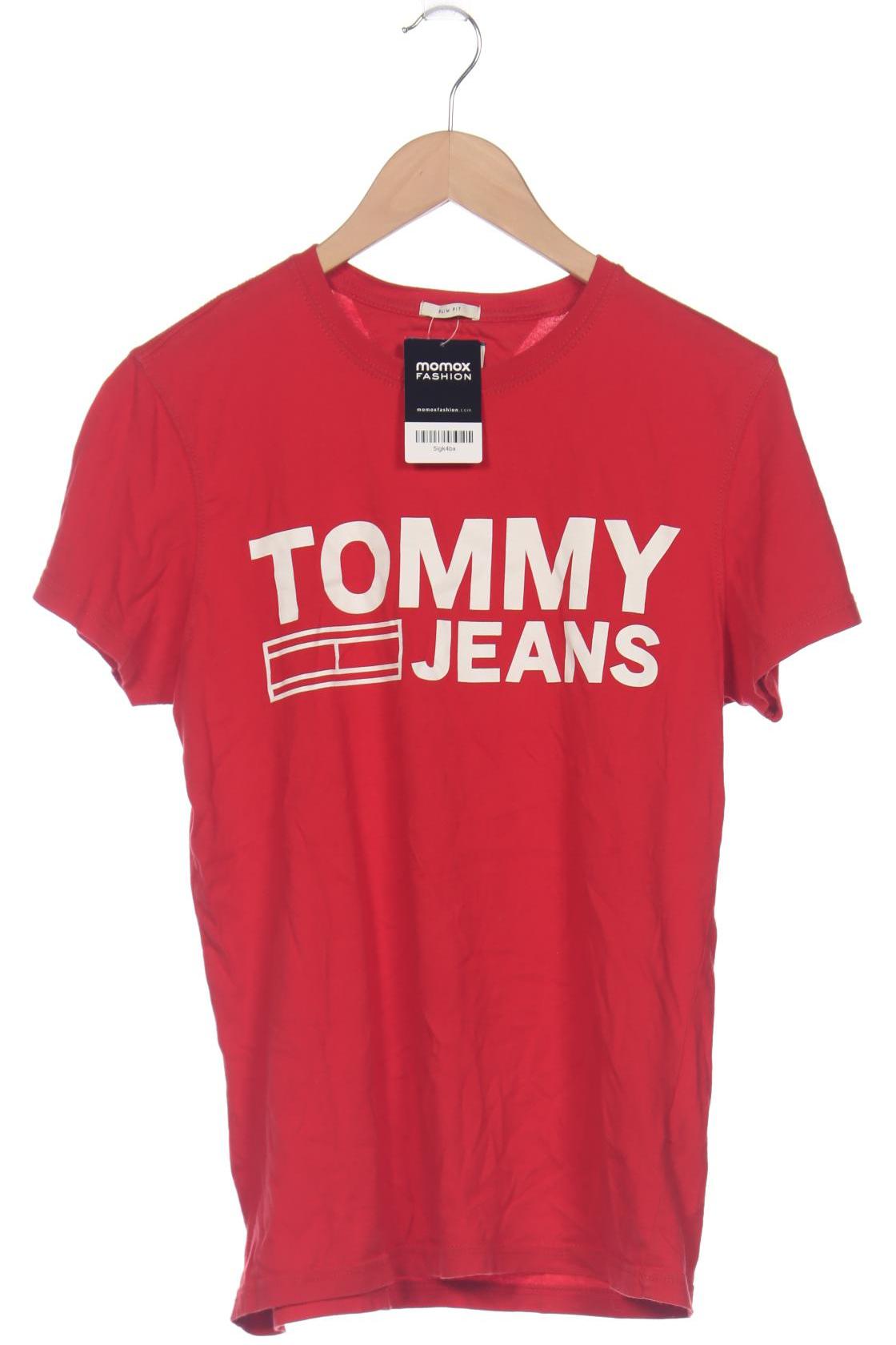 

Tommy Jeans Damen T-Shirt, rot, Gr. 36