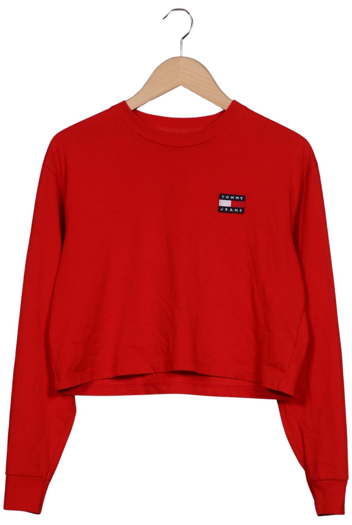 

Tommy Jeans Damen Langarmshirt, rot, Gr. 36
