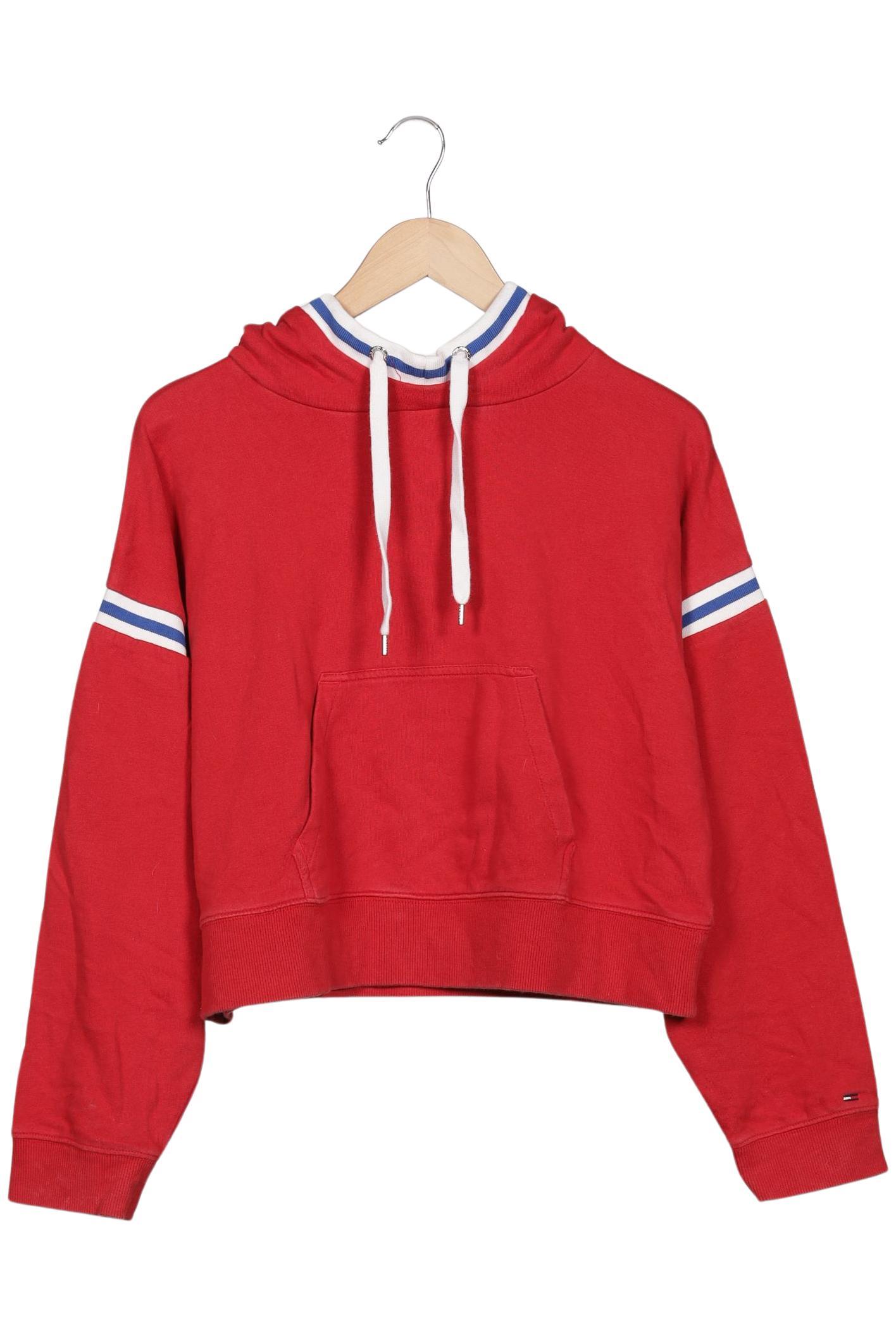 

Tommy Jeans Damen Kapuzenpullover, rot, Gr. 34