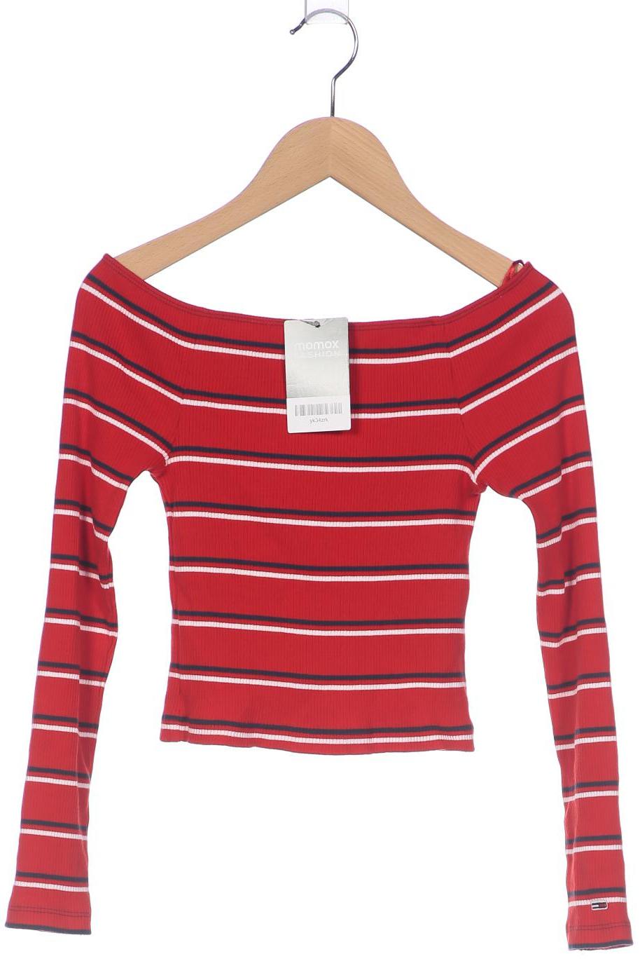 

Tommy Jeans Damen Langarmshirt, rot, Gr. 34
