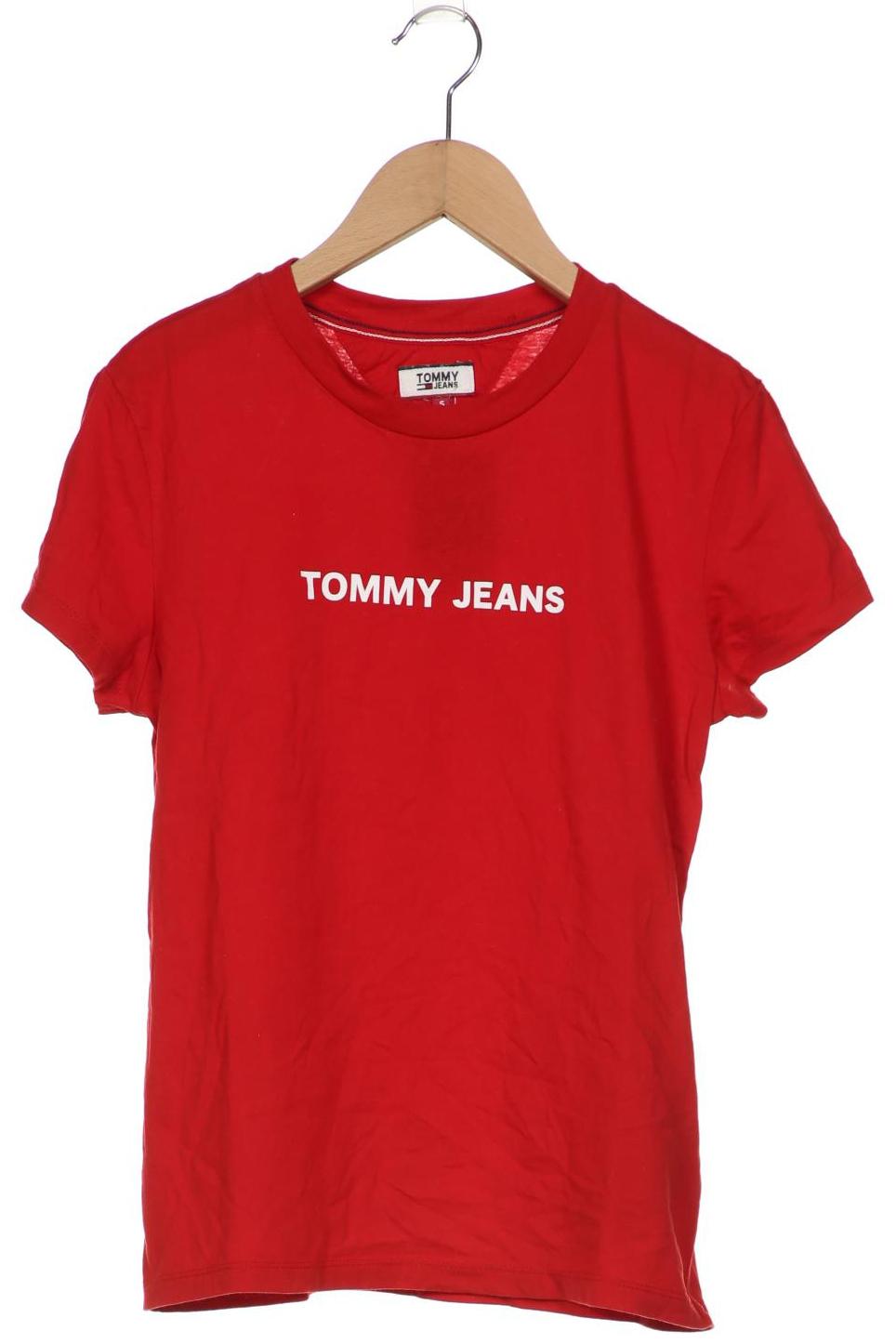 

Tommy Jeans Damen T-Shirt, rot, Gr. 36