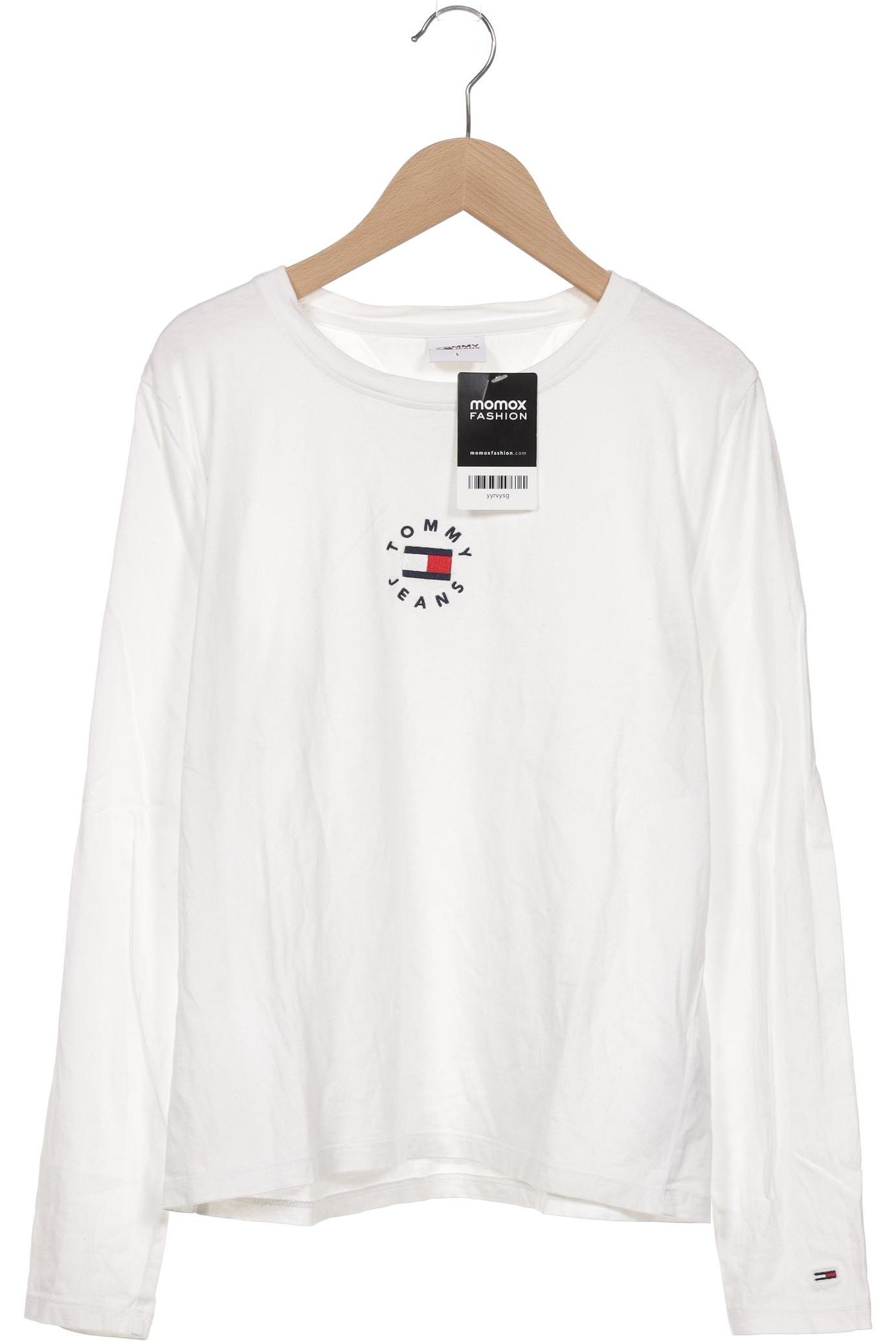 

Tommy Jeans Damen Langarmshirt, weiß, Gr. 42