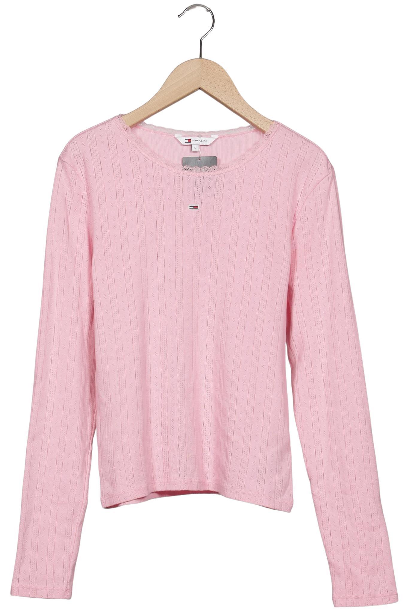 

Tommy Jeans Damen Langarmshirt, pink, Gr. 42