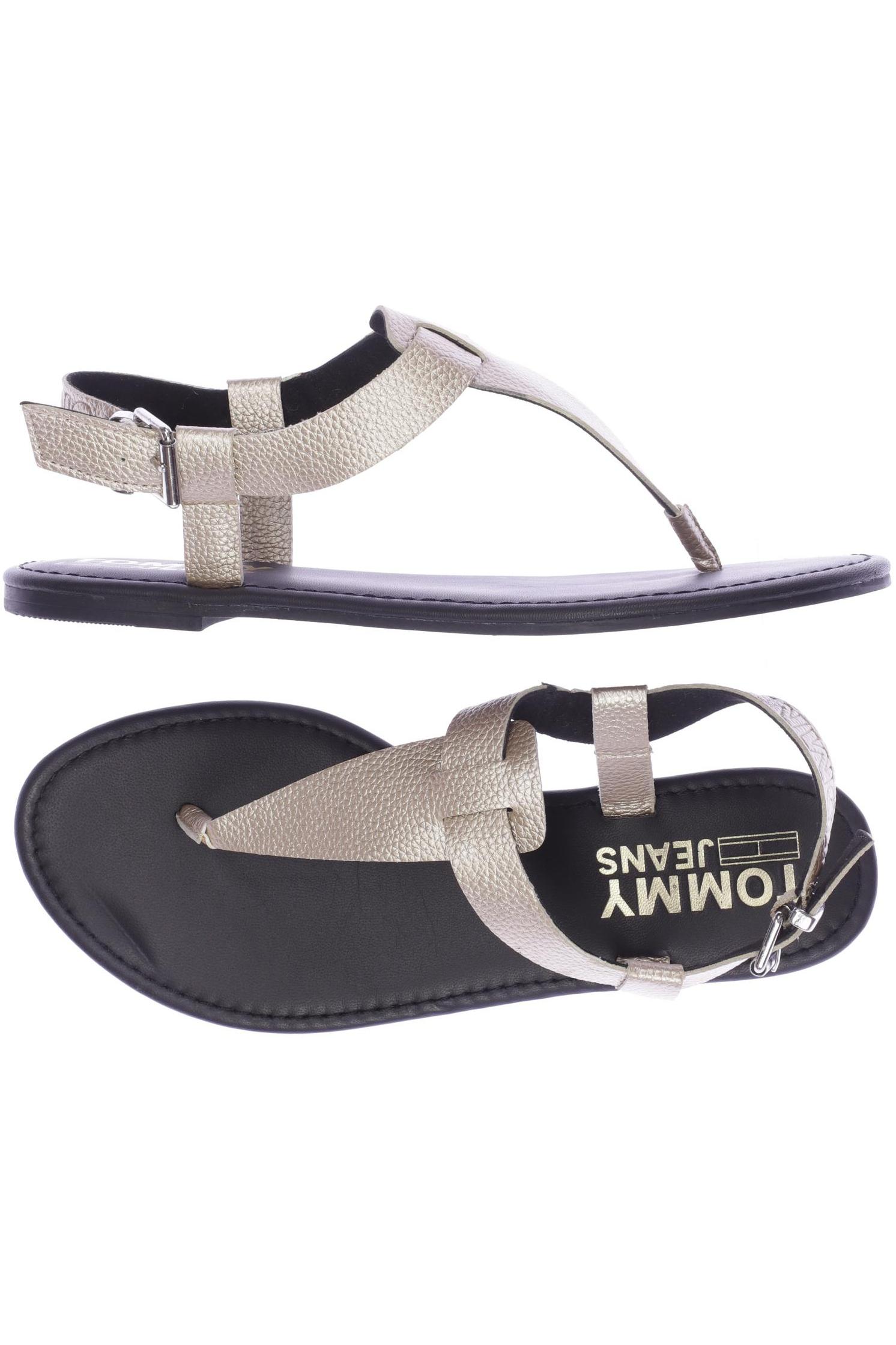 

Tommy Jeans Damen Sandale, gold, Gr. 38.5