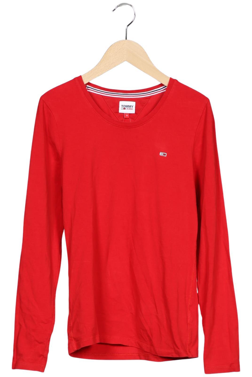 

Tommy Jeans Damen Langarmshirt, rot, Gr. 36