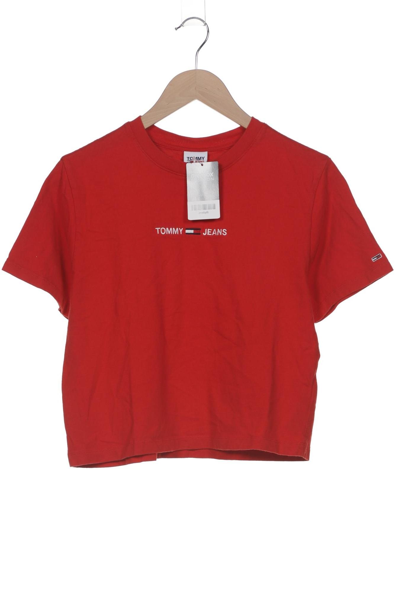 

Tommy Jeans Damen T-Shirt, rot, Gr. 36
