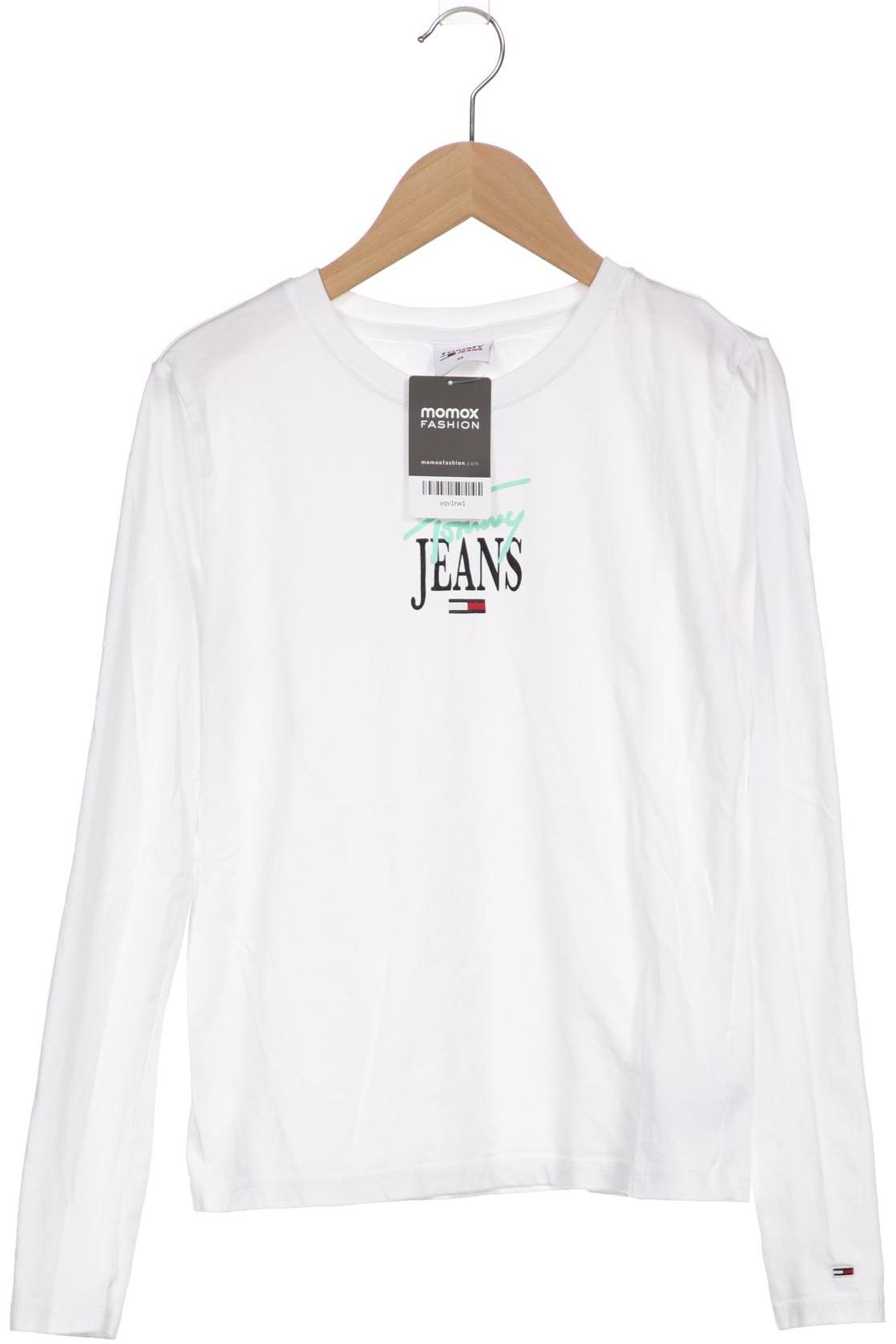 

Tommy Jeans Damen Langarmshirt, weiß, Gr. 34