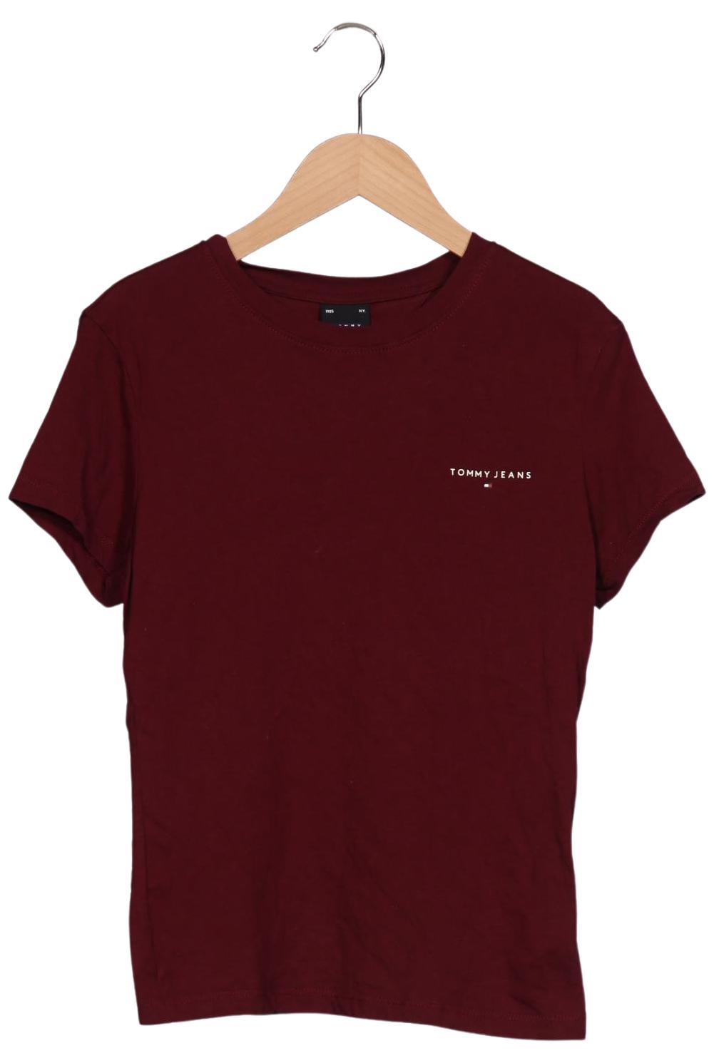 

Tommy Jeans Damen T-Shirt, bordeaux, Gr. 38