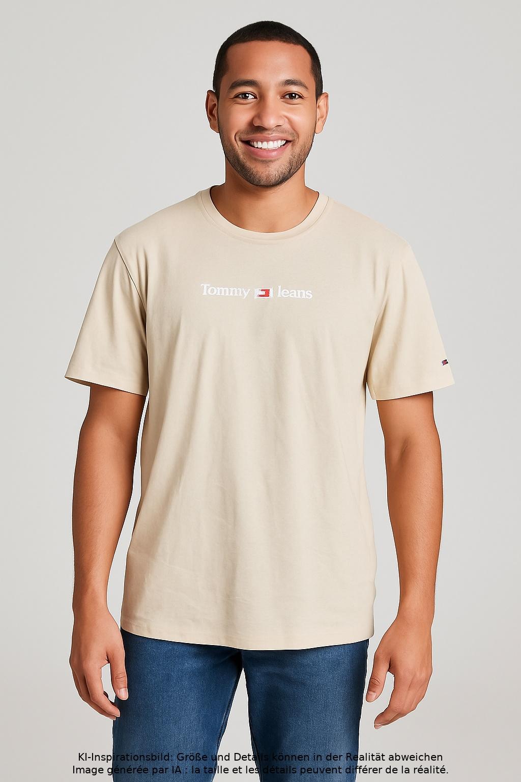 Thumbnail - Tommy Jeans Herren T-Shirt, beige, Gr. 48