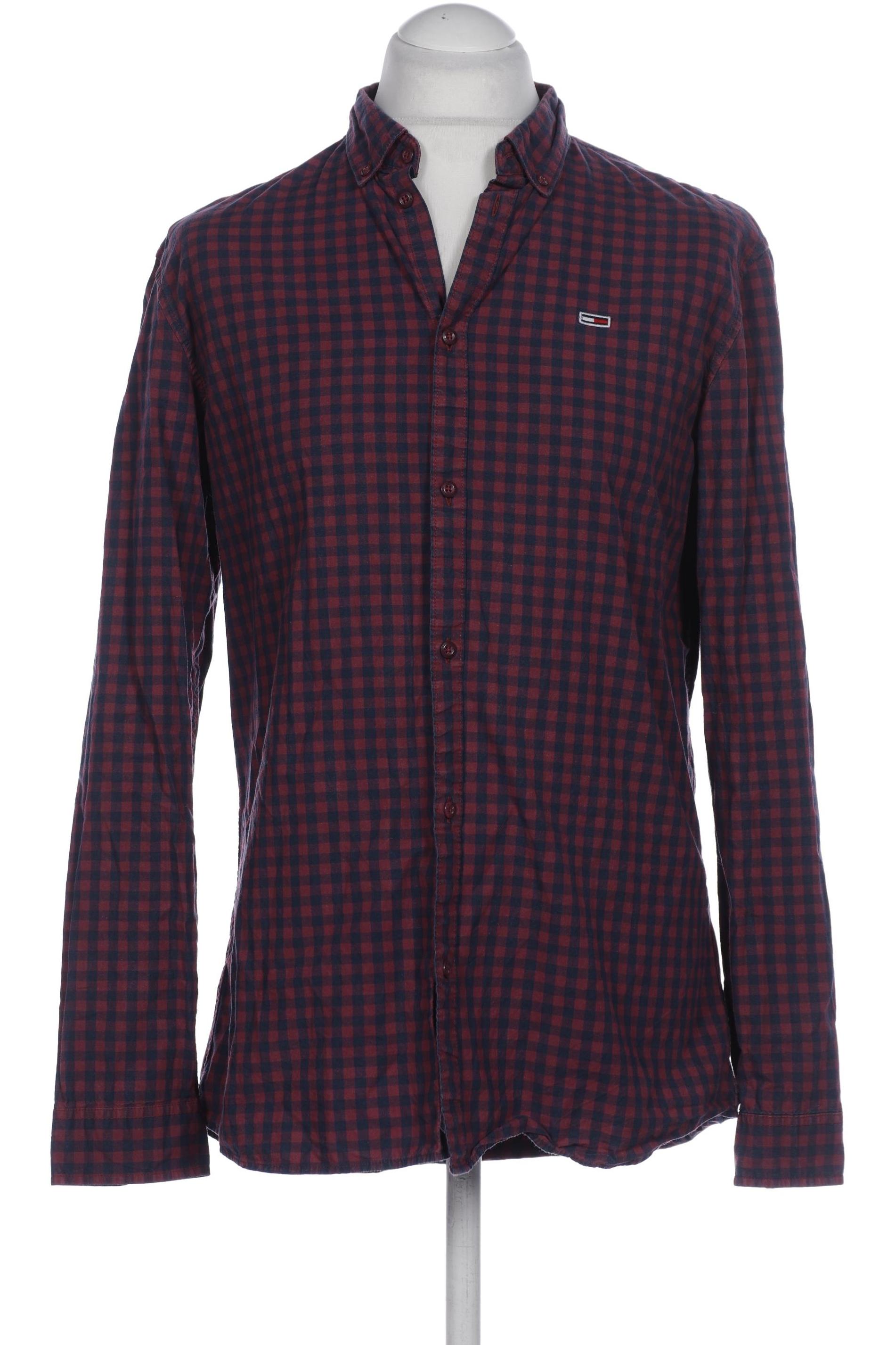 

Tommy Jeans Herren Hemd, bordeaux, Gr. 52
