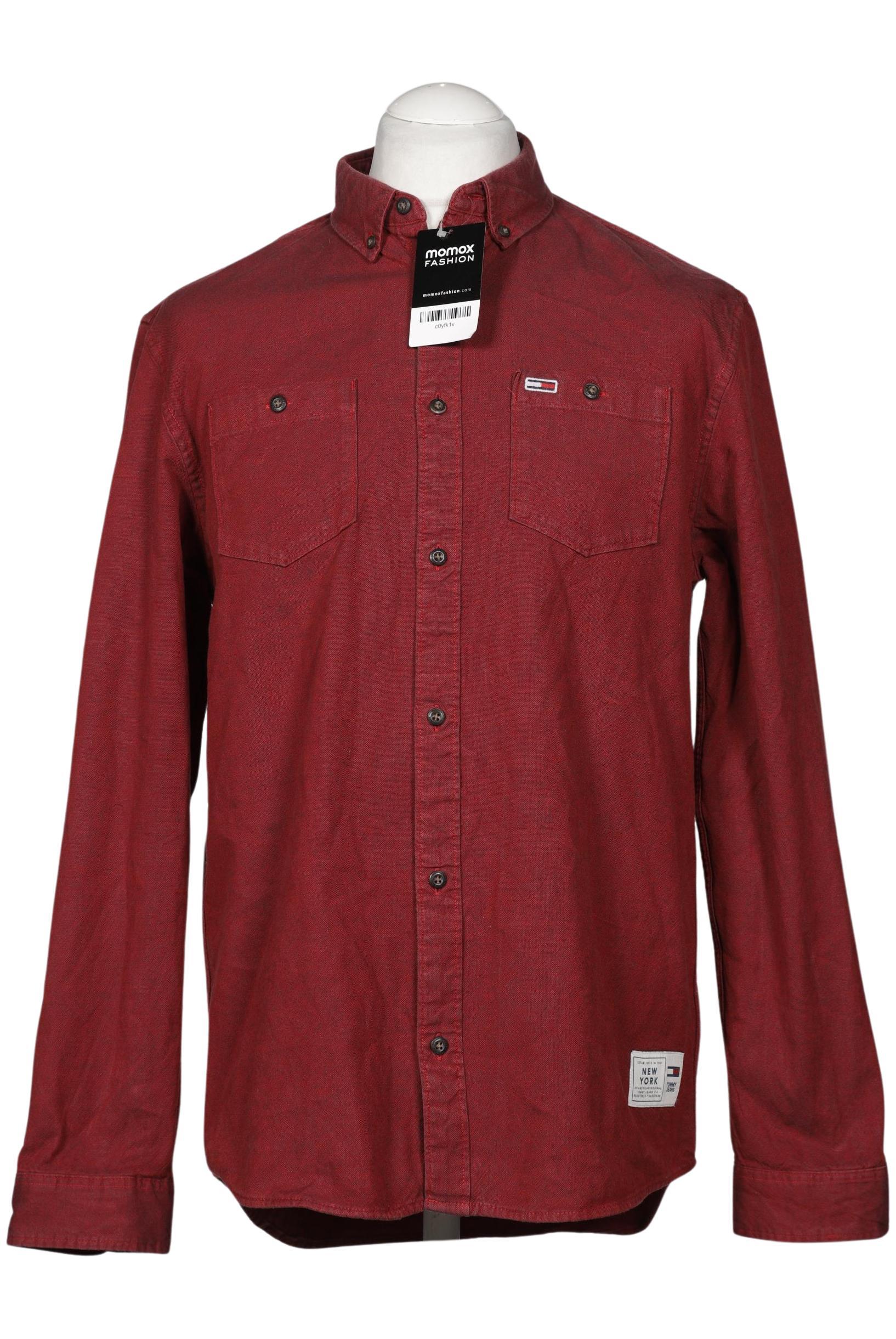 

Tommy Jeans Herren Hemd, bordeaux, Gr. 52