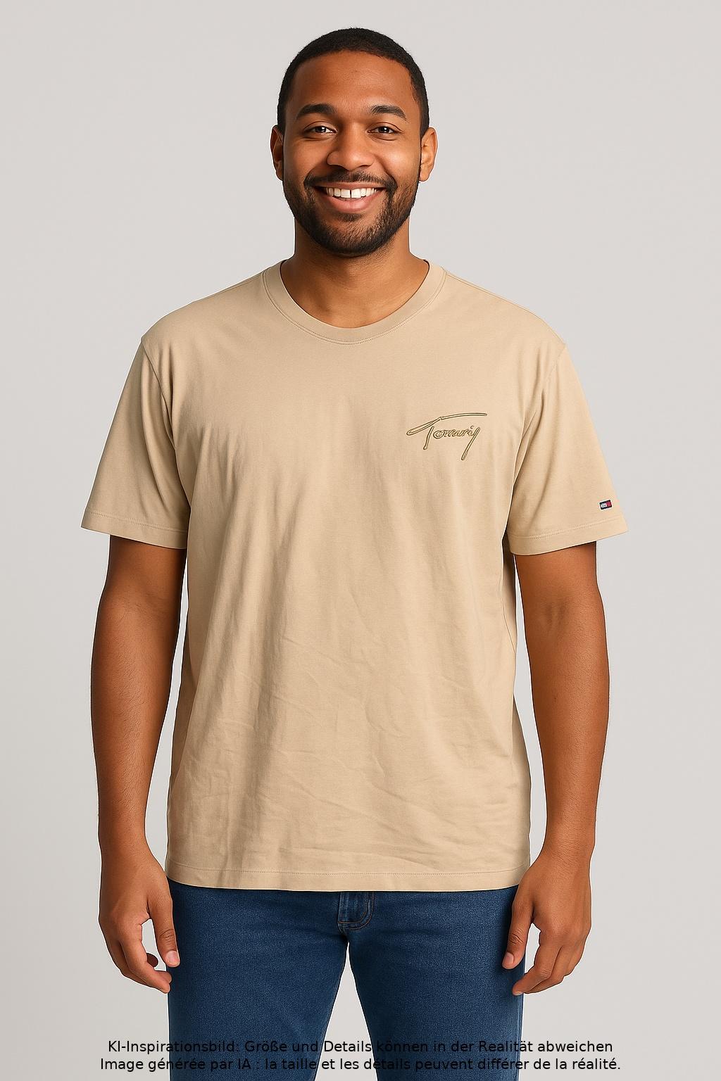 

Tommy Jeans Herren T-Shirt, beige, Gr. 54
