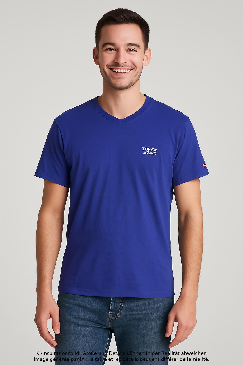 

Tommy Jeans Herren T-Shirt, blau, Gr. 52