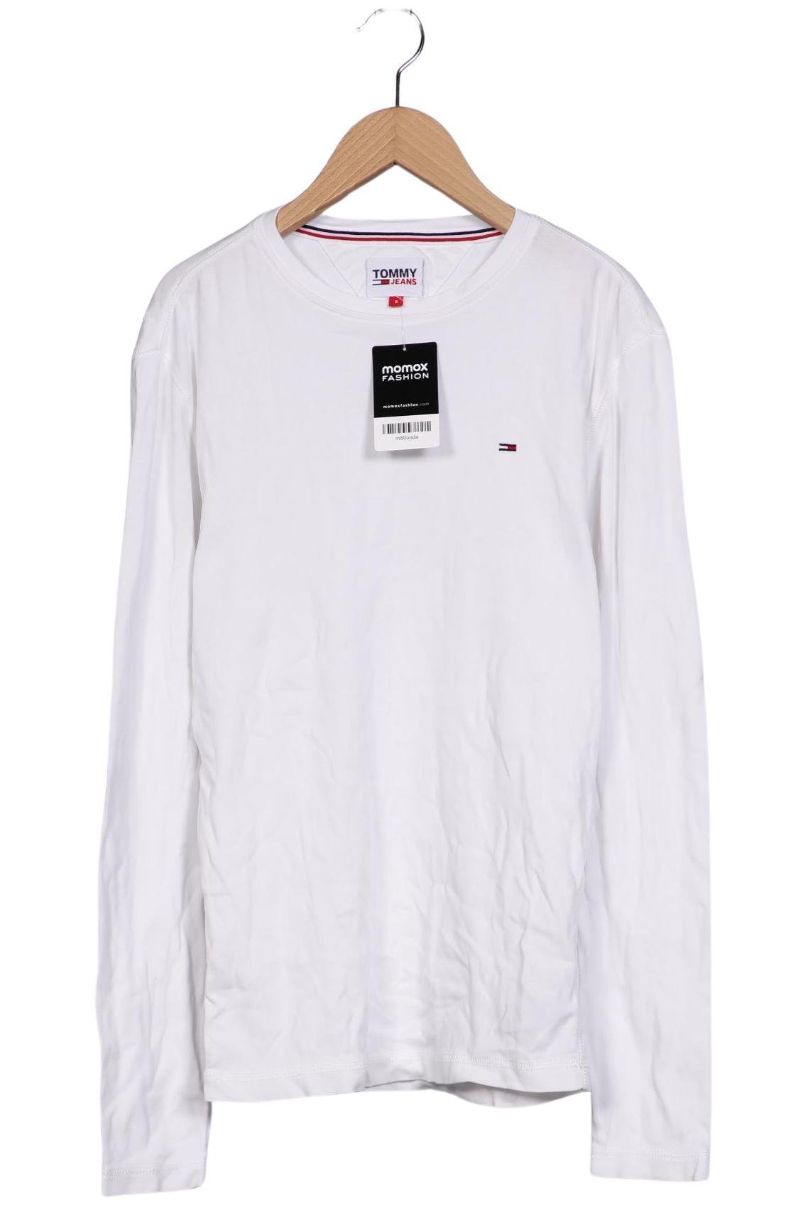 

Tommy Jeans Herren Langarmshirt, weiß, Gr. 46