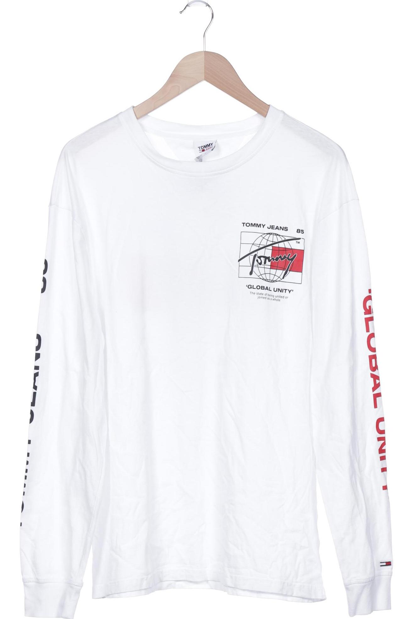 

Tommy Jeans Herren Langarmshirt, weiß, Gr. 54