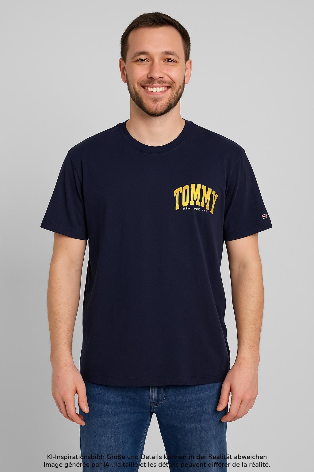 

Tommy Jeans Herren T-Shirt, marineblau, Gr. 54