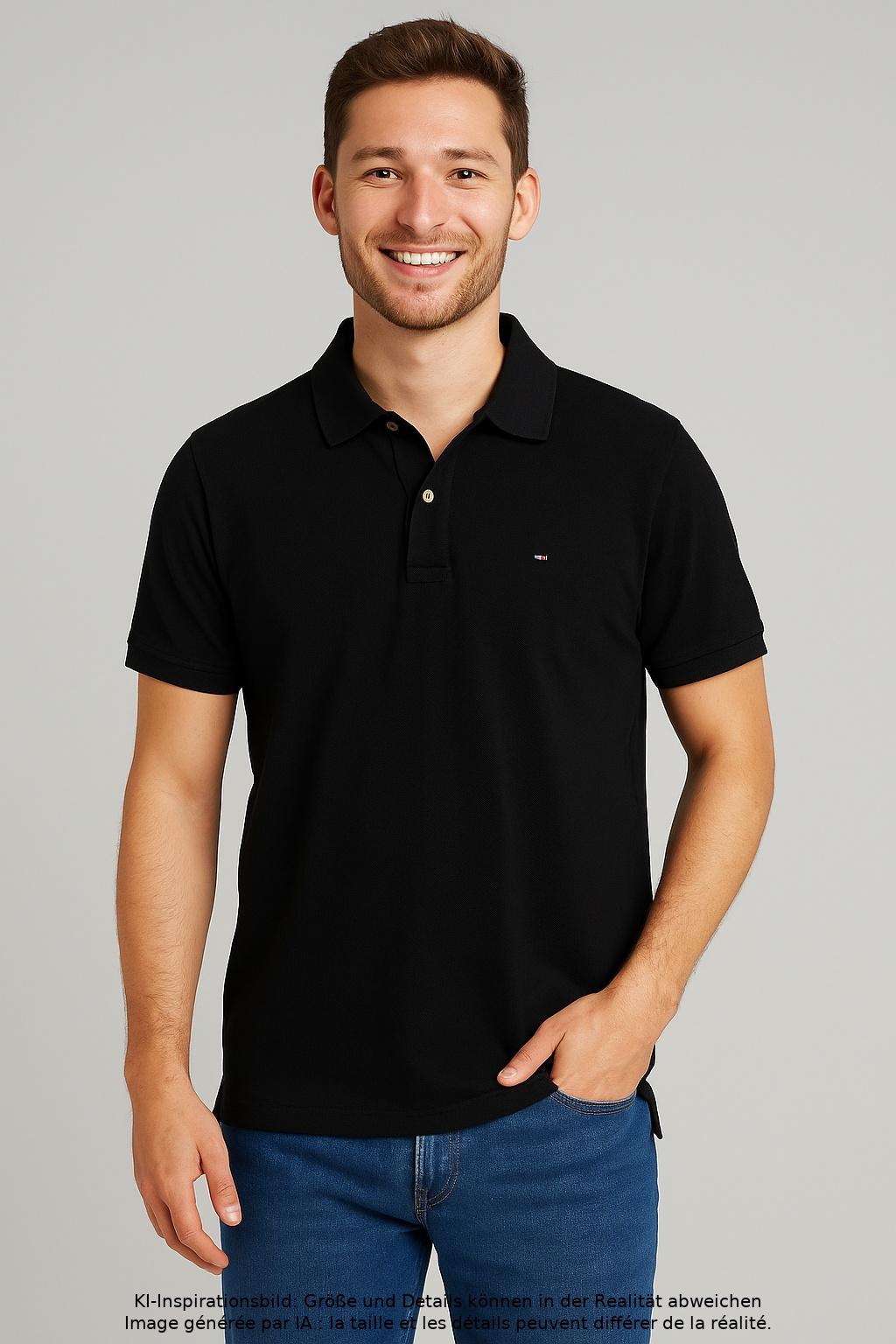 

Tommy Jeans Herren Poloshirt, schwarz, Gr. 48