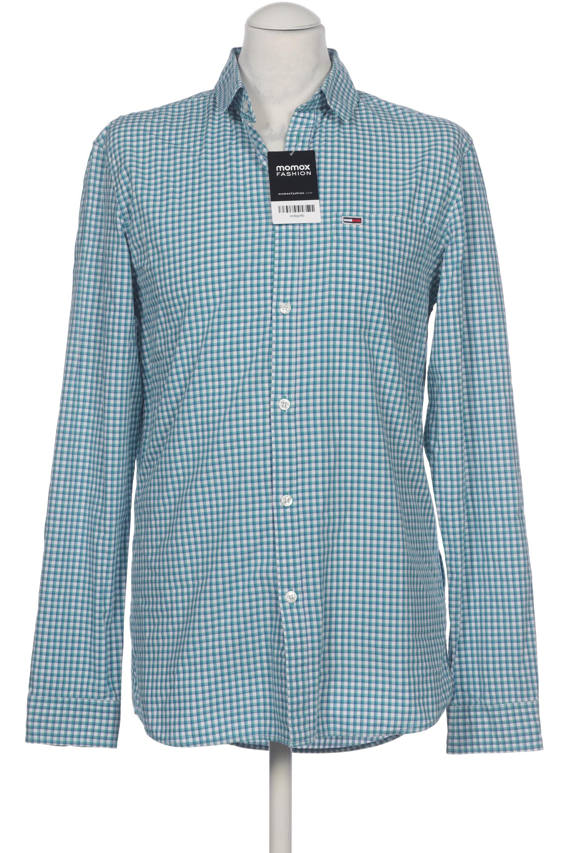 

Tommy Jeans Herren Hemd, türkis, Gr. 48