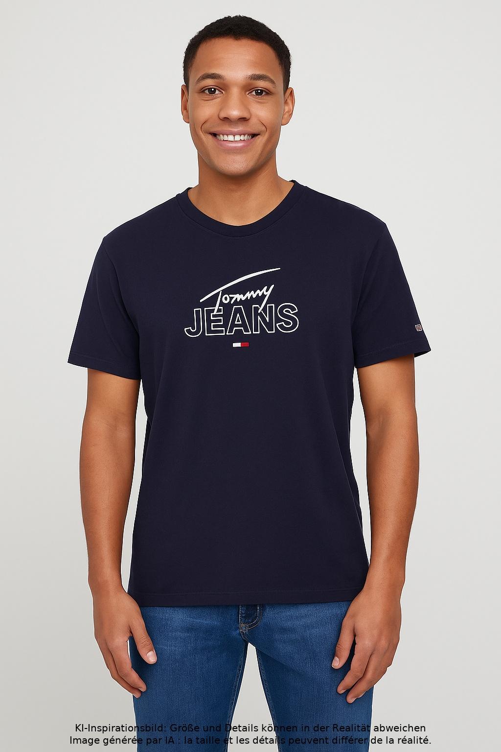 

Tommy Jeans Herren T-Shirt, marineblau, Gr. 52