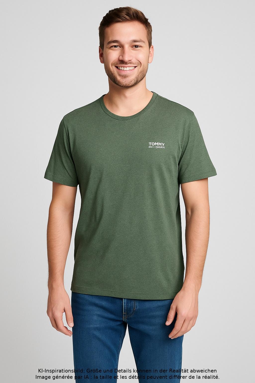 

Tommy Jeans Herren T-Shirt, grün, Gr. 52