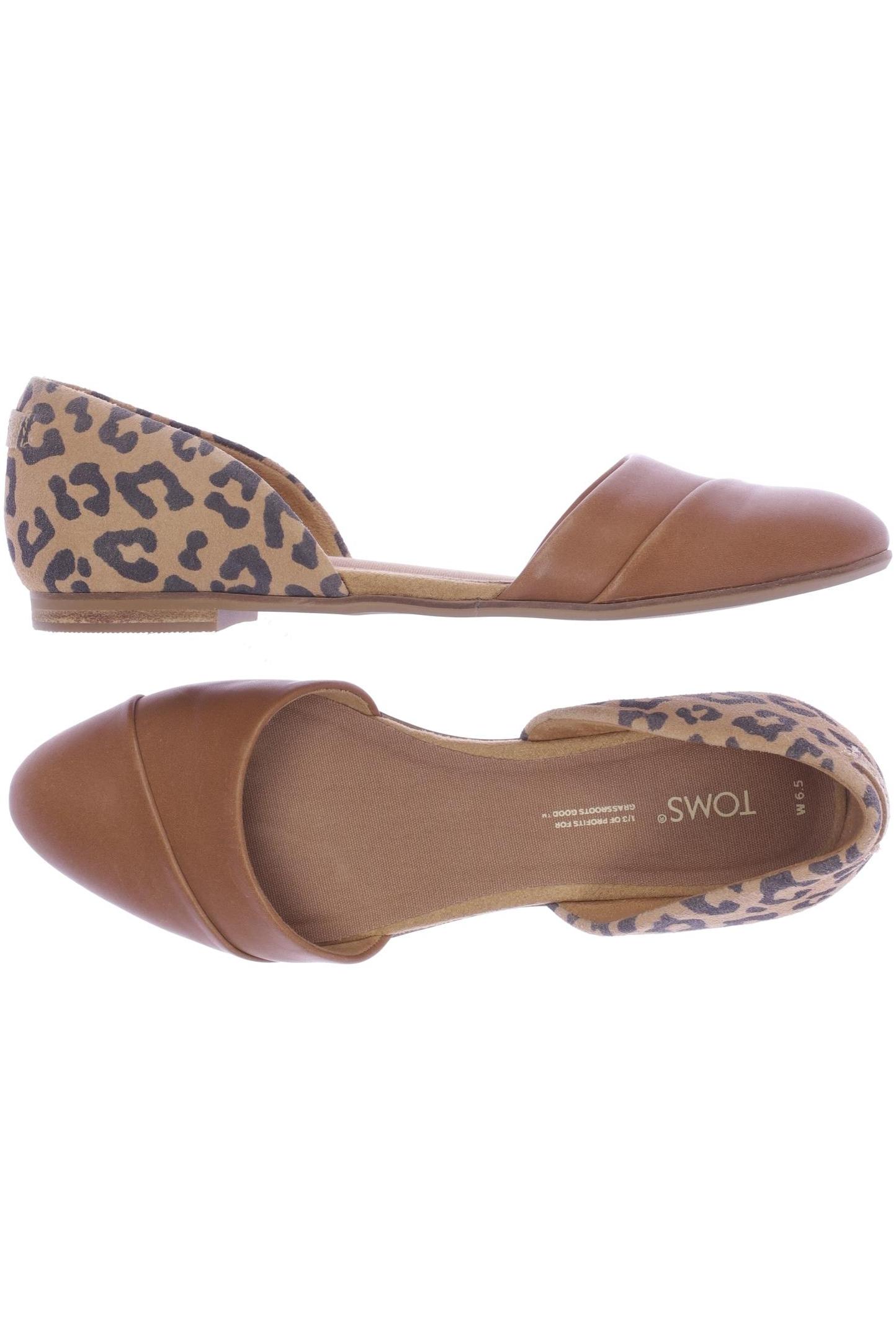 Thumbnail - Toms Damen Ballerinas, braun, Gr. 6.5