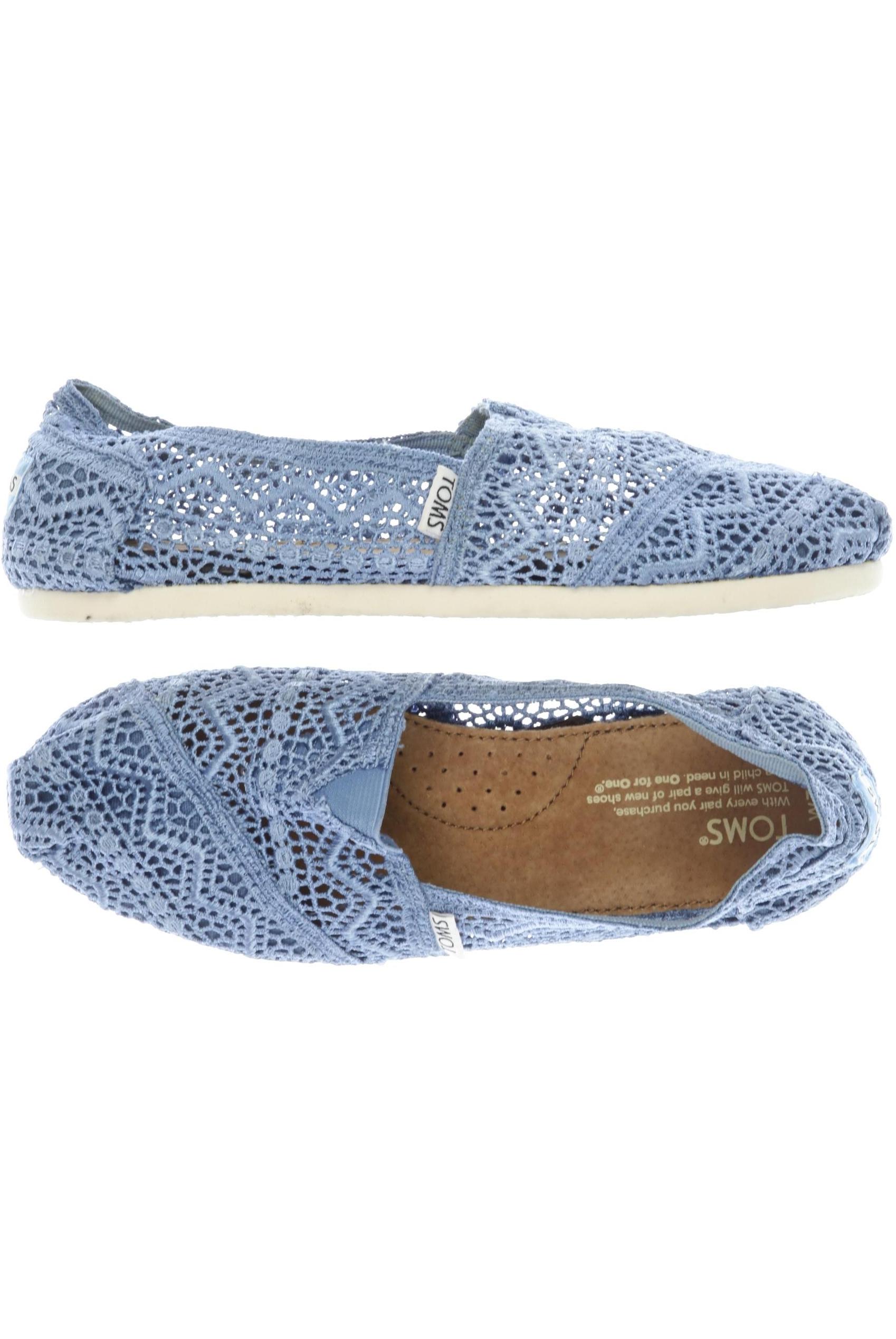 

Toms Damen Ballerinas, blau, Gr. 7.5