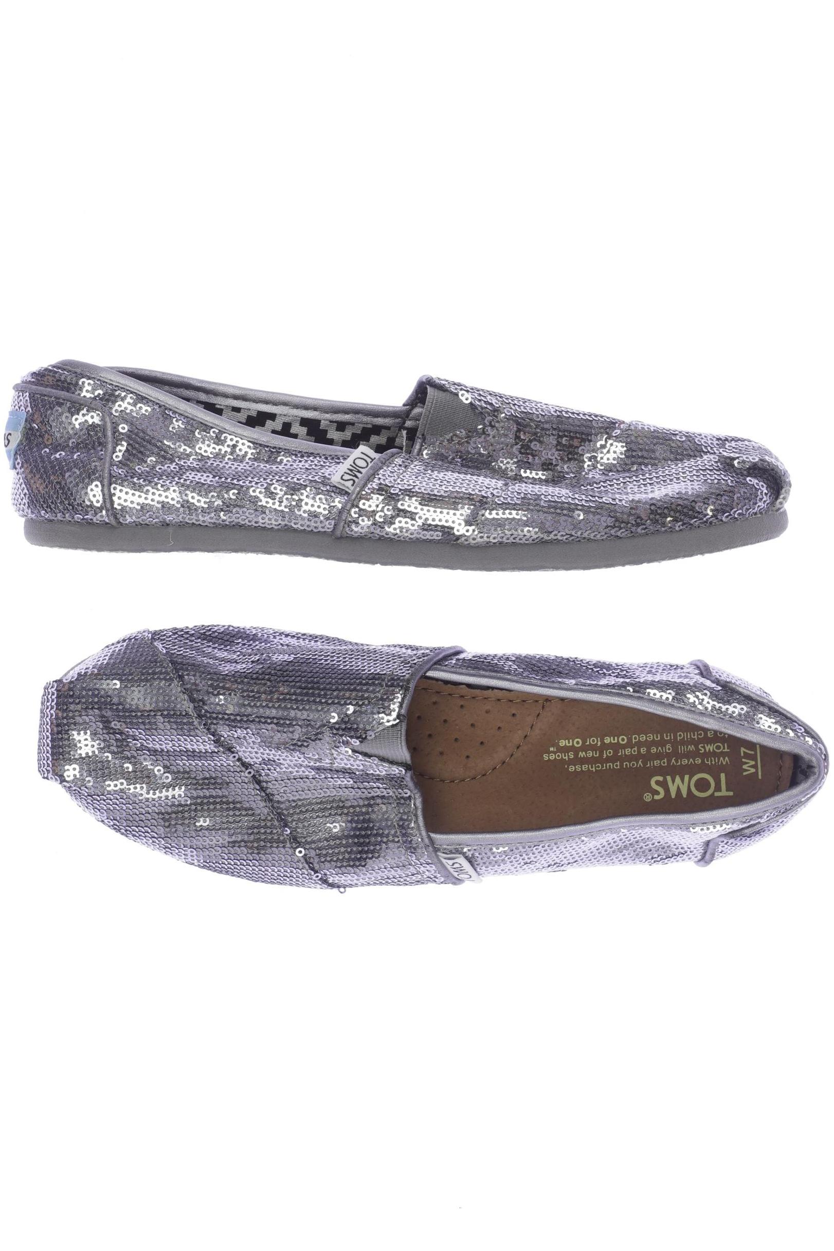 

Toms Damen Ballerinas, silber, Gr. 7