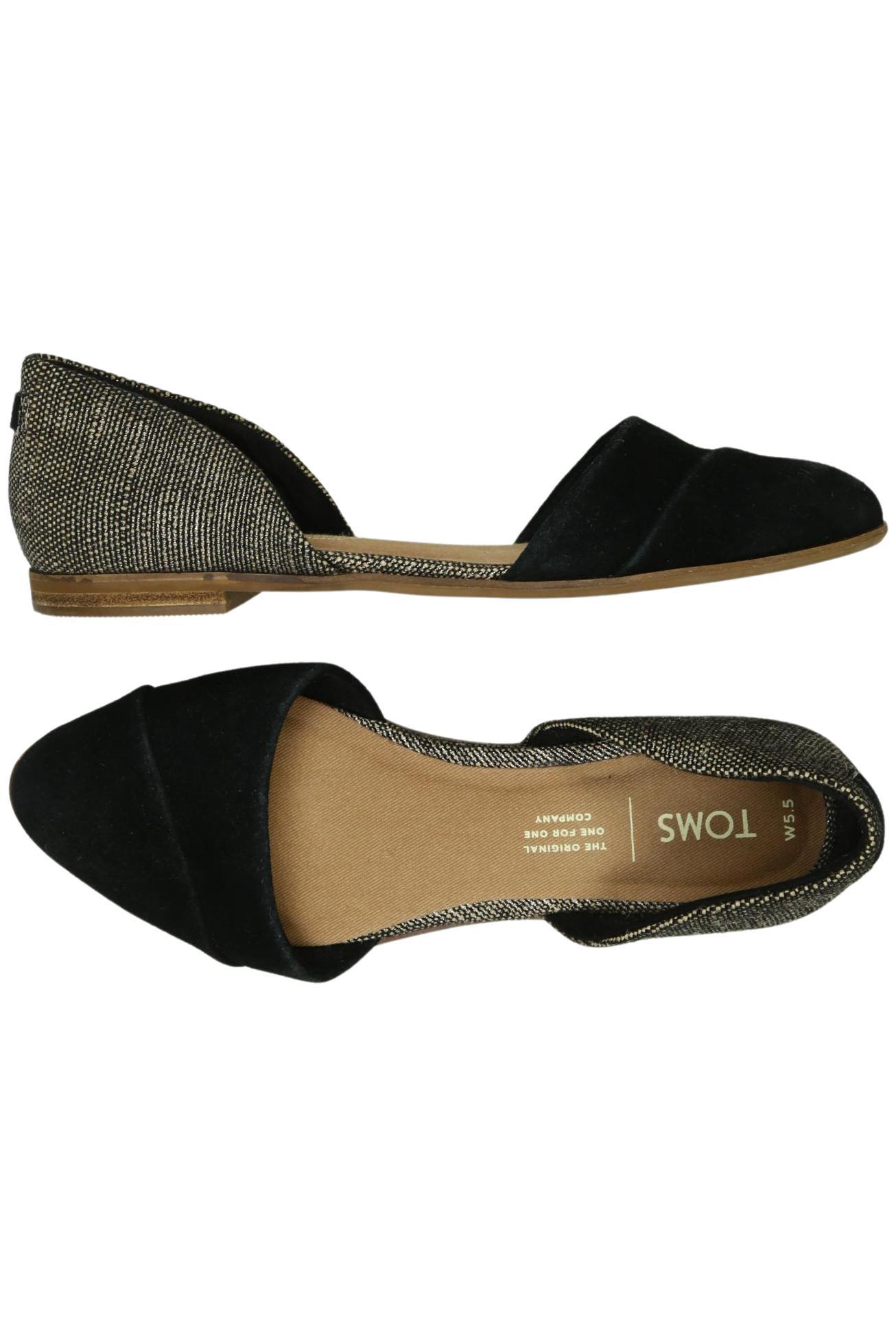

Toms Damen Ballerinas, schwarz, Gr. 5.5