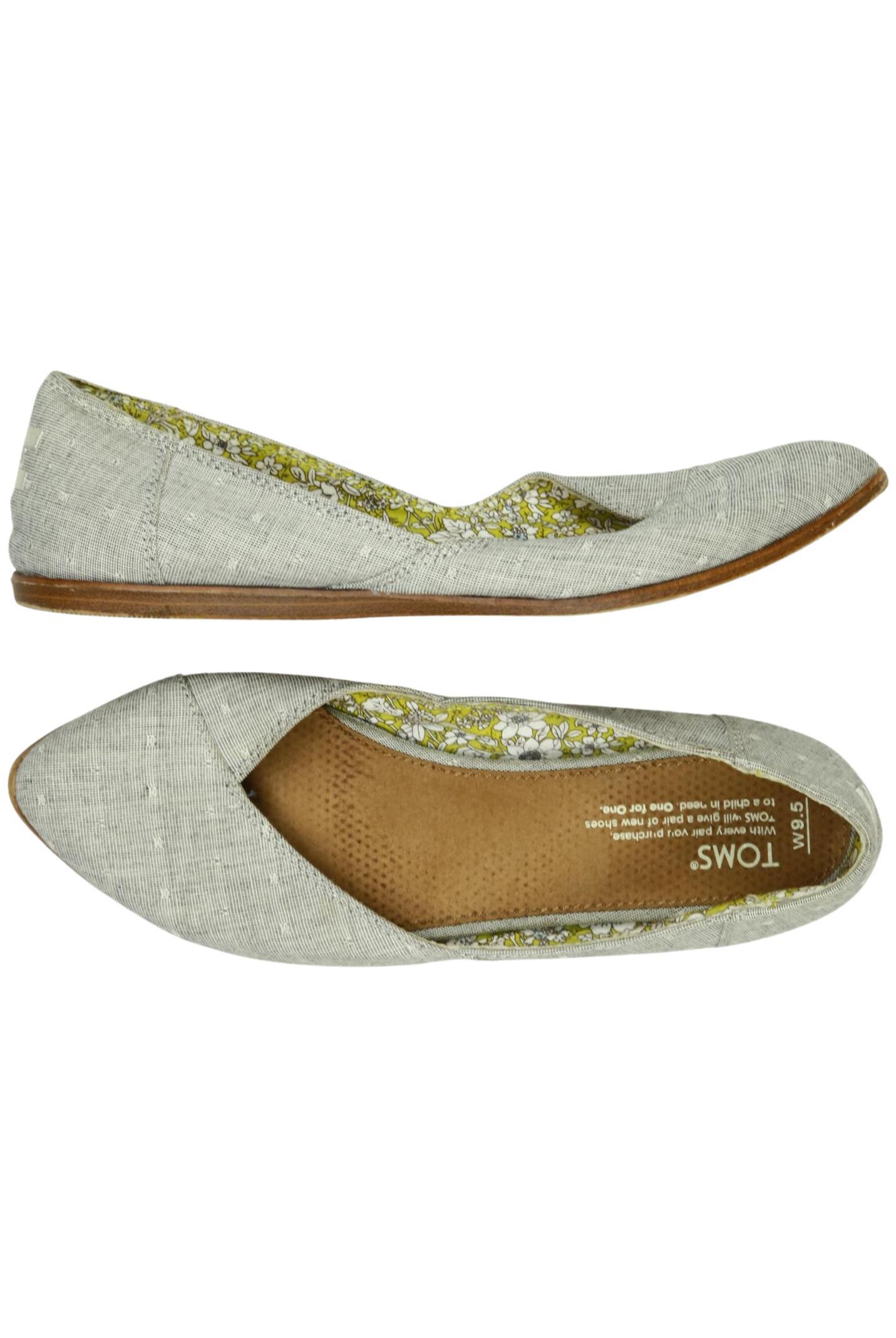 Thumbnail - Toms Damen Ballerinas, grau, Gr. 9.5